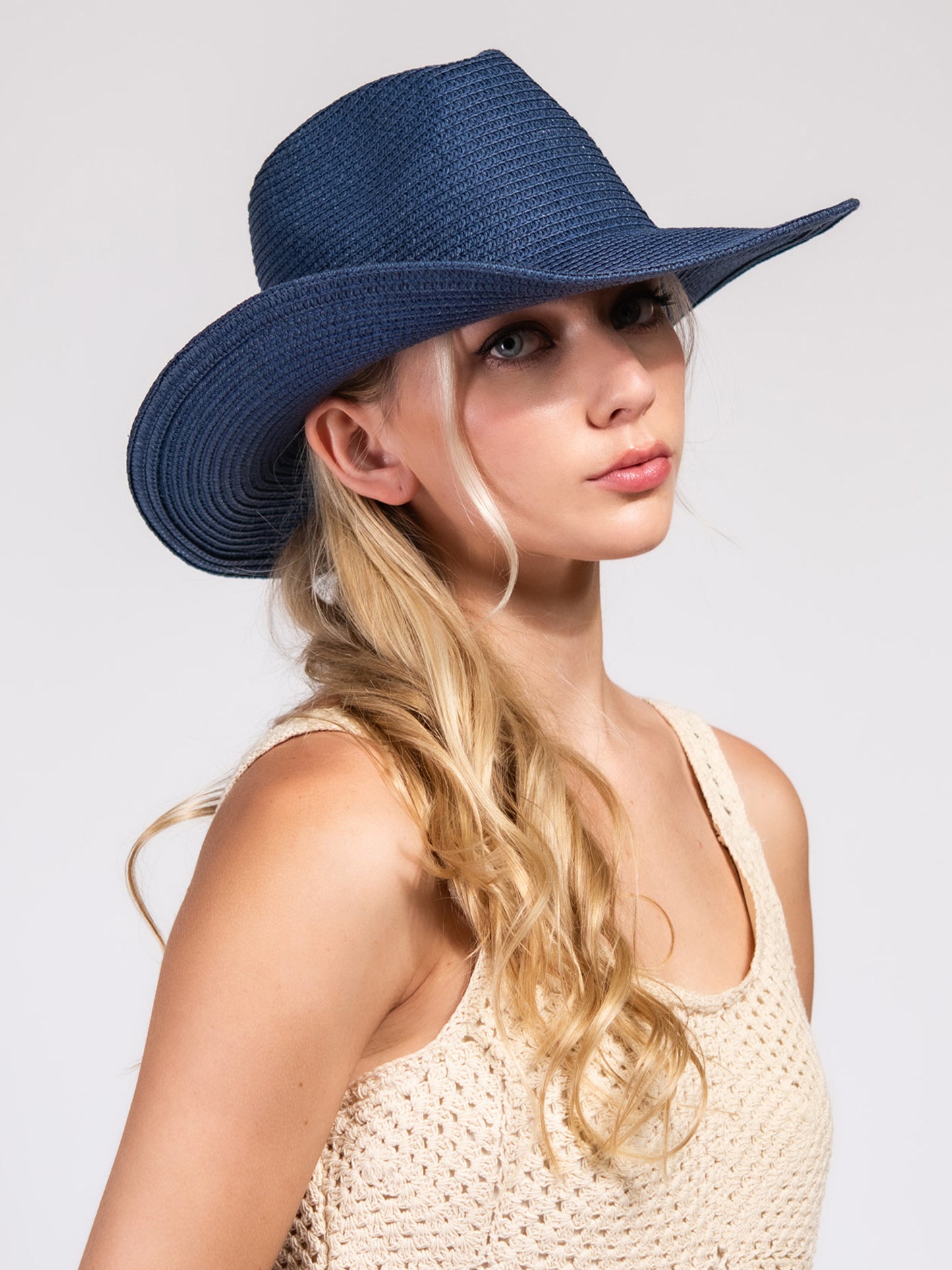 Lucia Fashion Floppy Wide Brim Paper Braid Panama Hat