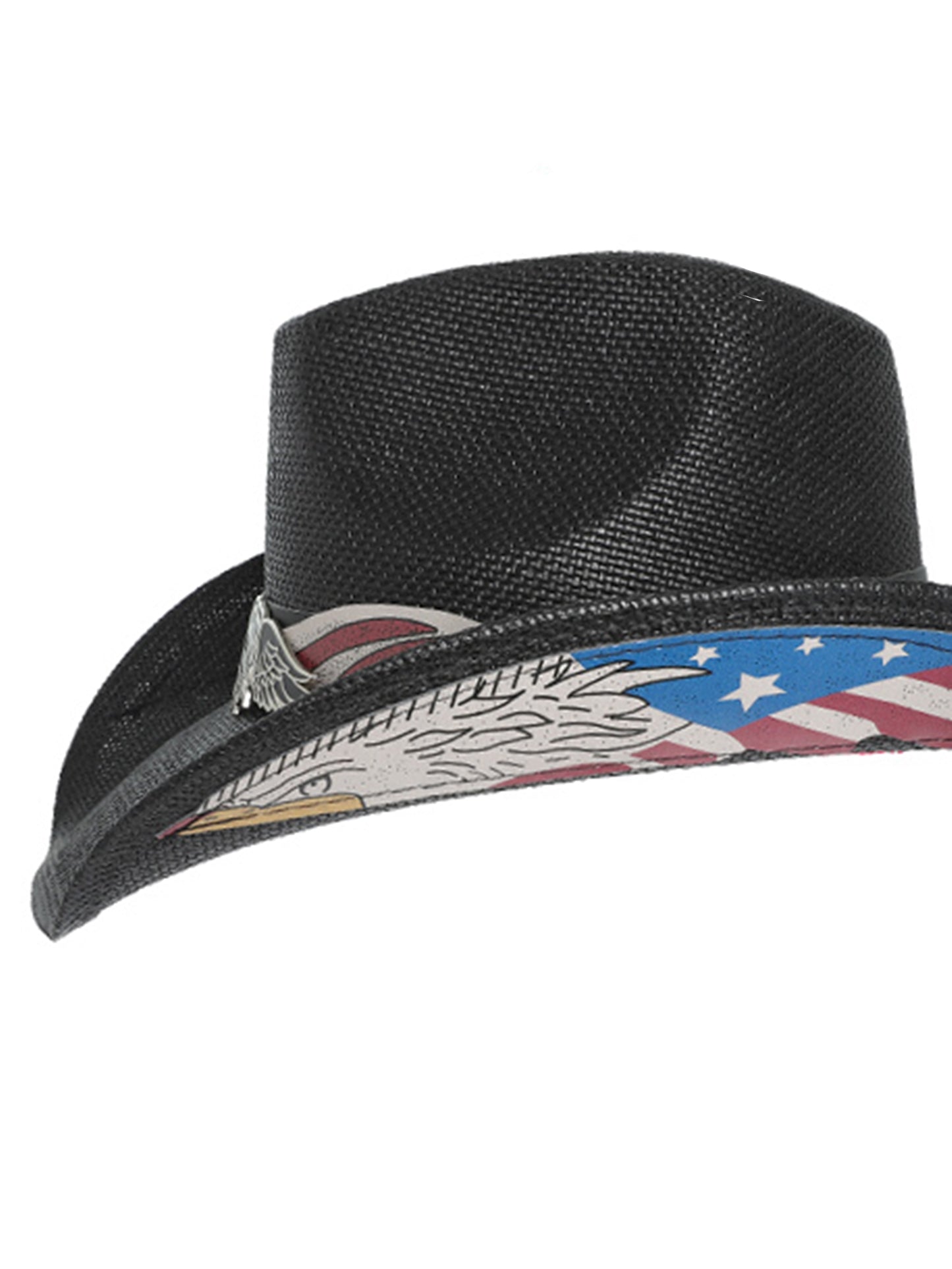 Britney Patriotic Western Star Cowboy Hat With Band