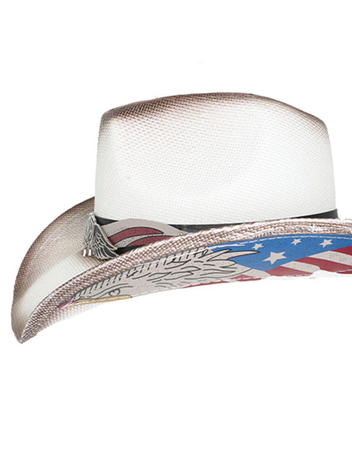 Britney Patriotic Western Star Cowboy Hat With Band