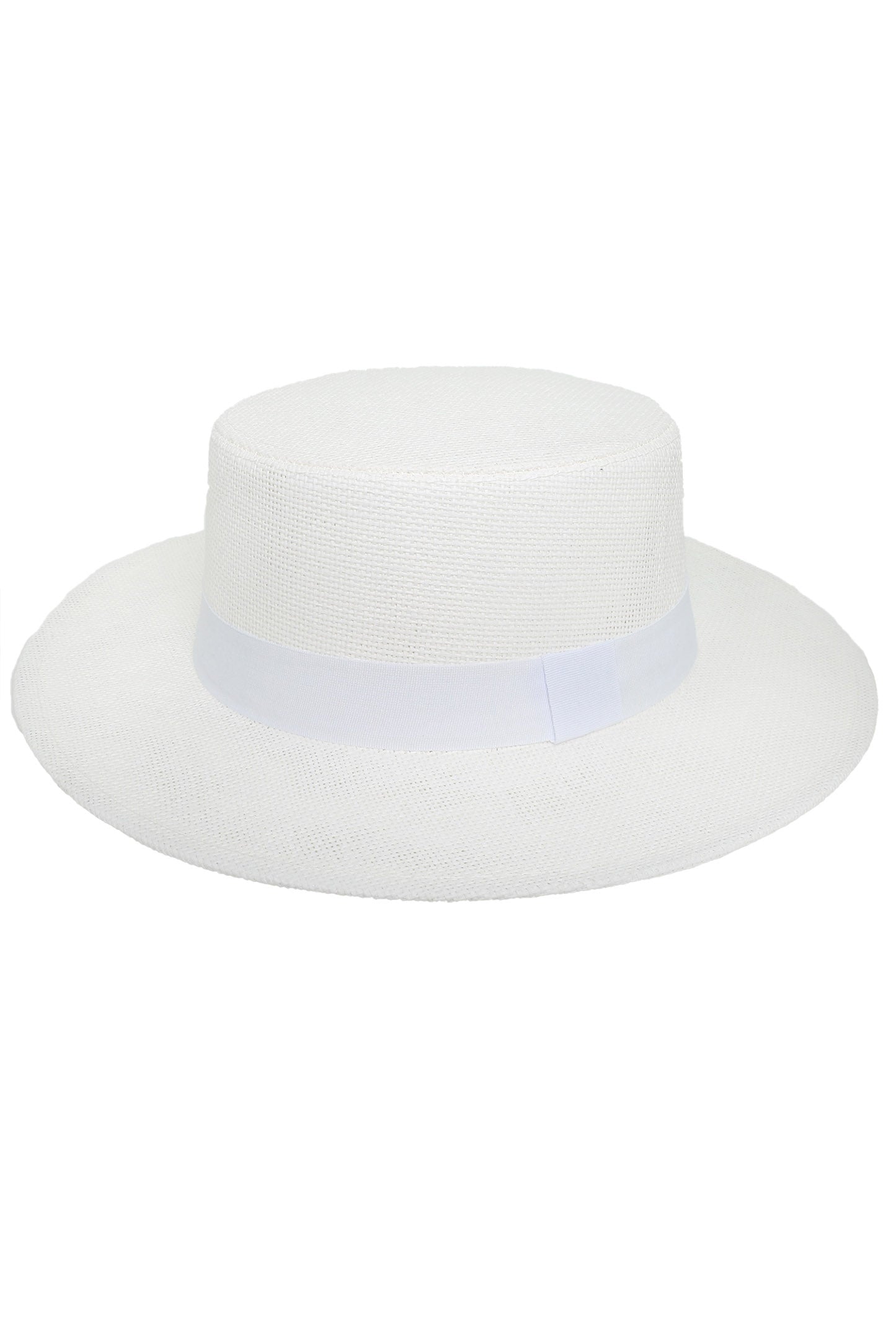 Gabriela Fashion Western Wide Brim Straw Woven Sun Hat | White