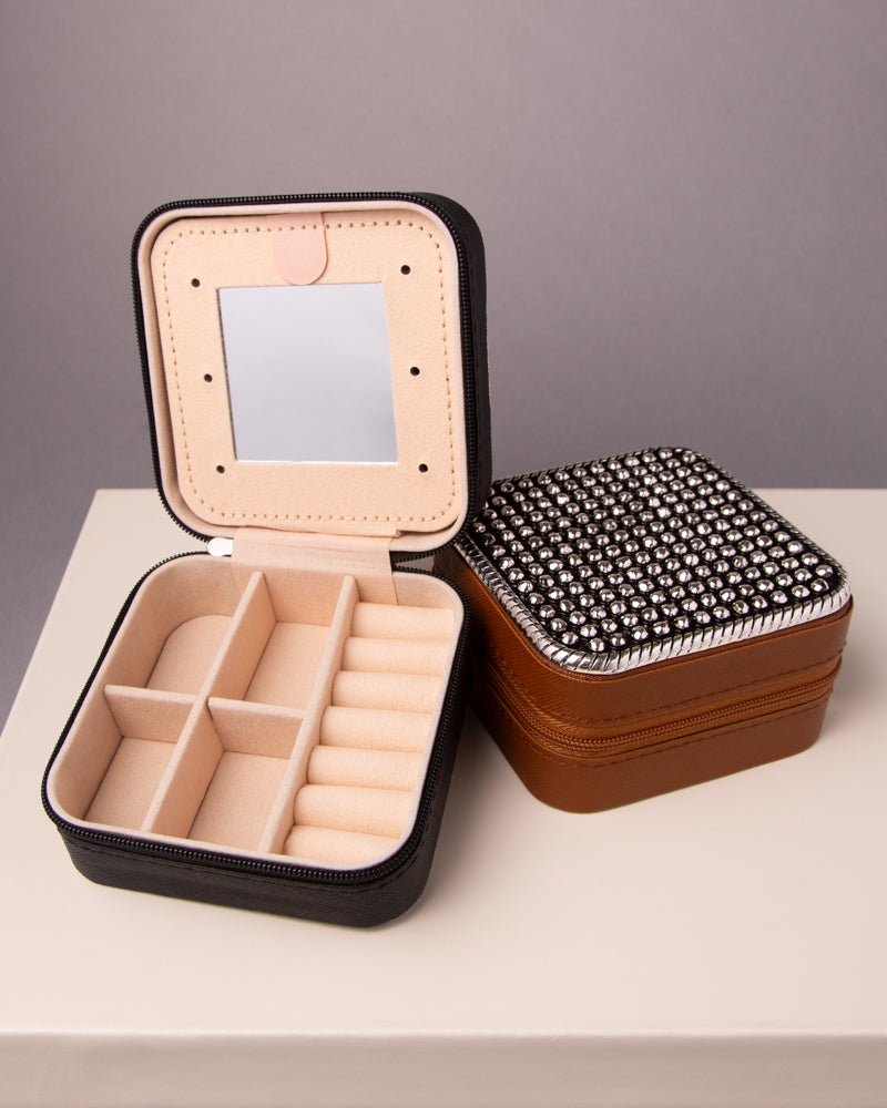 Cassidy Western Bubble Metal Plate Jewelry Box