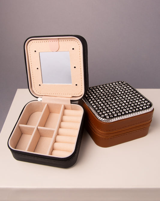 Cassidy Western Bubble Metal Plate Jewelry Box