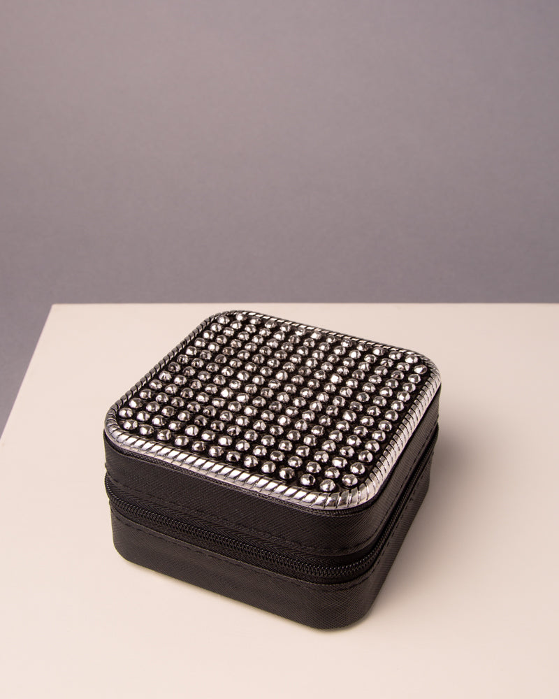 Cassidy Western Bubble Metal Plate Jewelry Box
