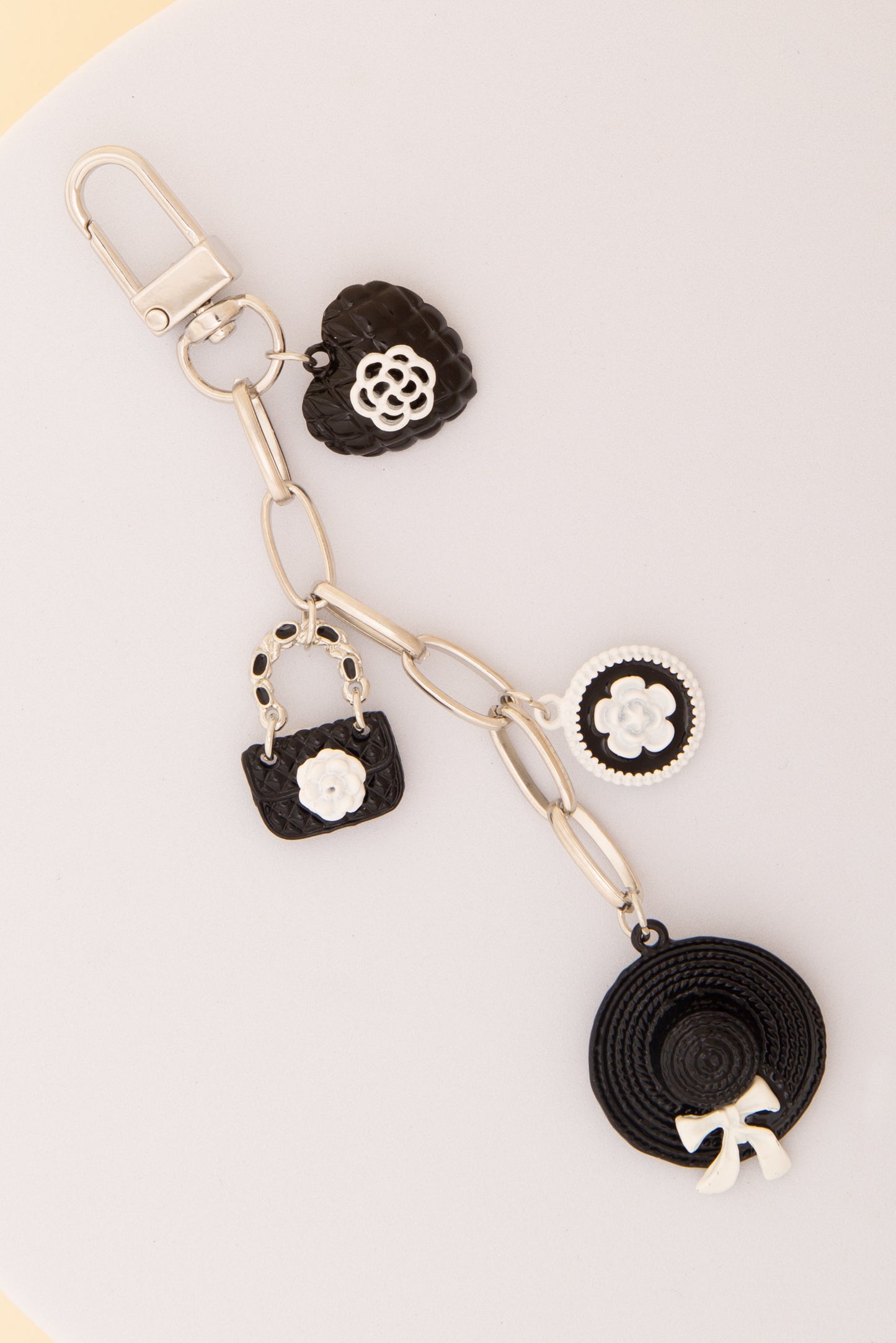 Angela Fashionista Theme Bag Charm Keychain