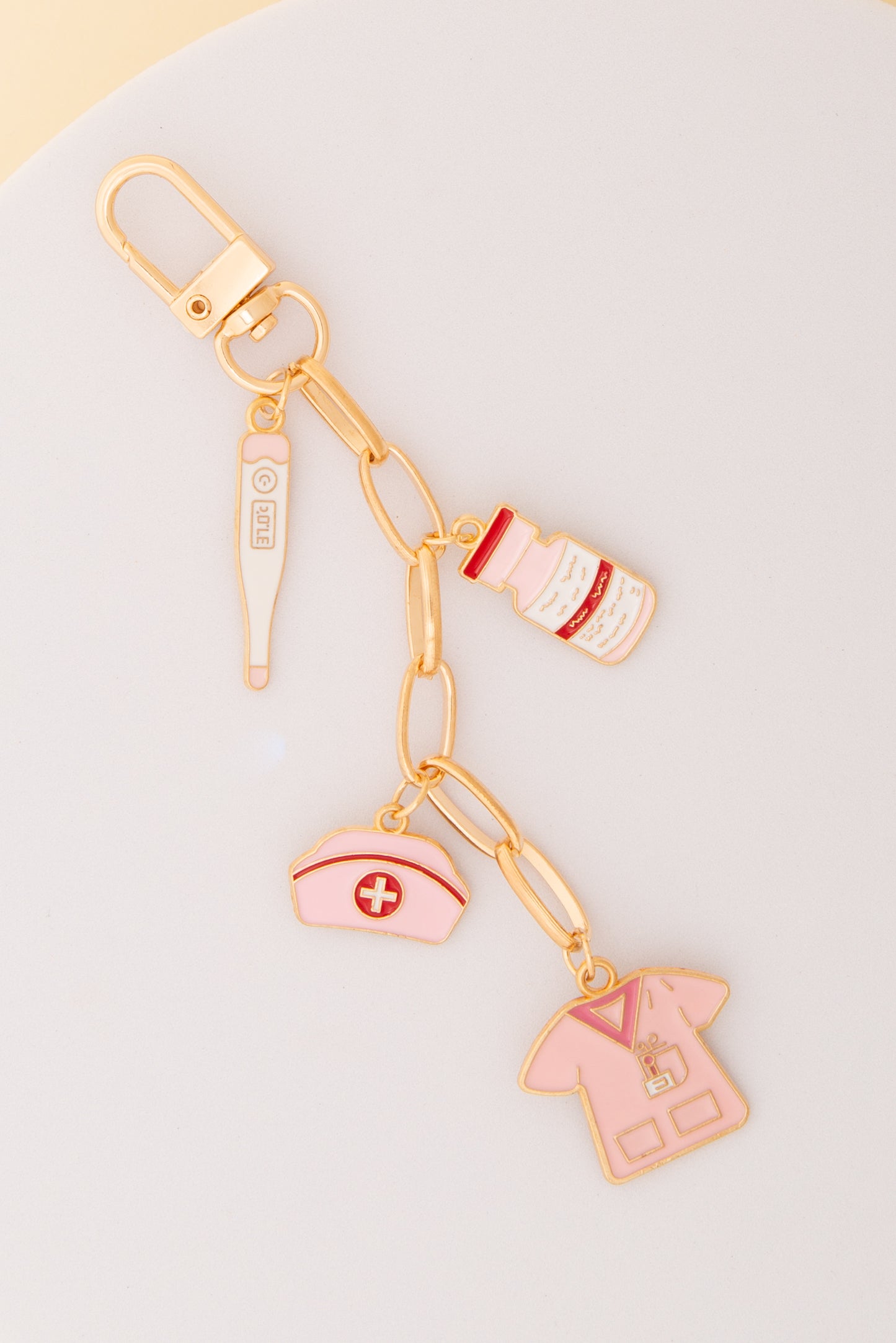 Alessia Nurse Theme Bag Charm Keychain