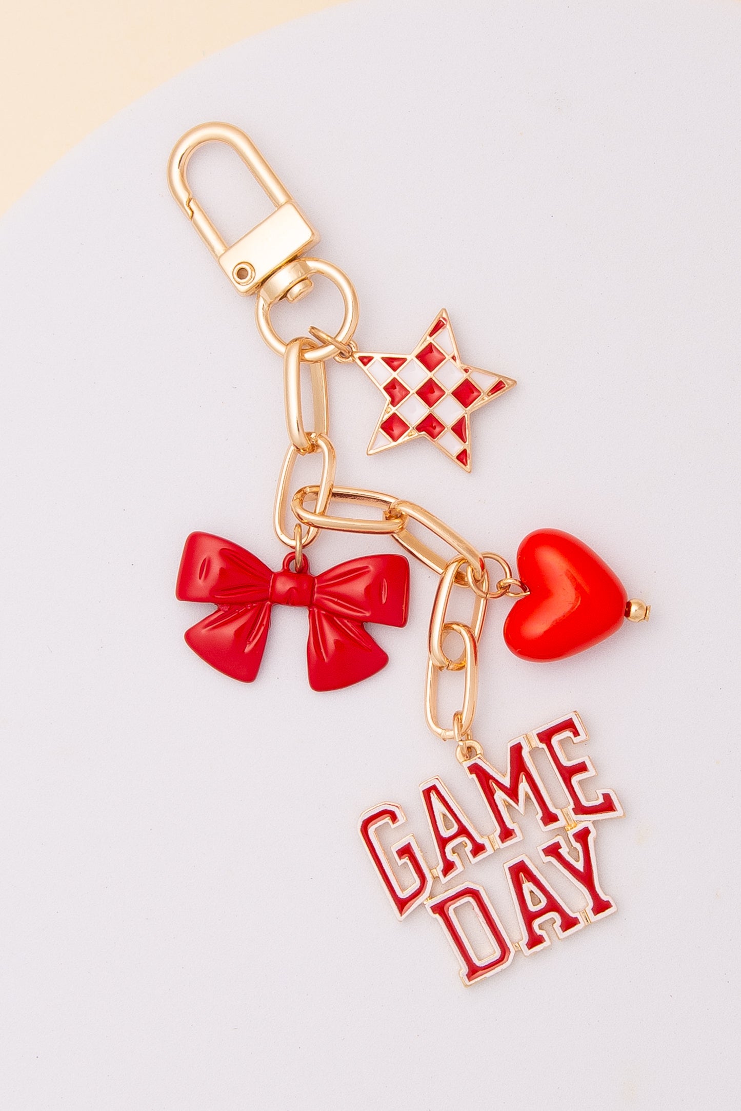 Zoey “Game Day” Bag Charm Keychain