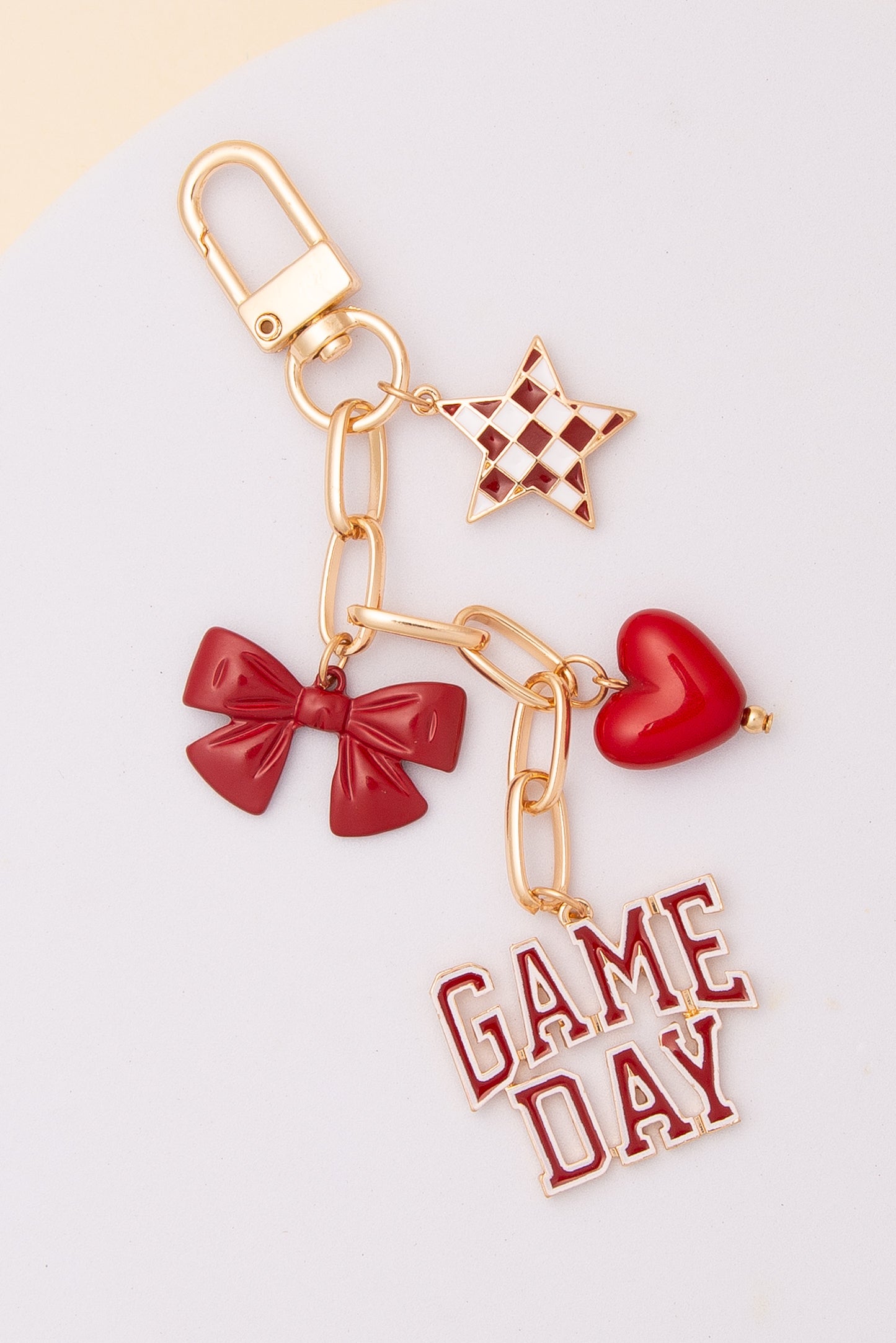 Zoey “Game Day” Bag Charm Keychain
