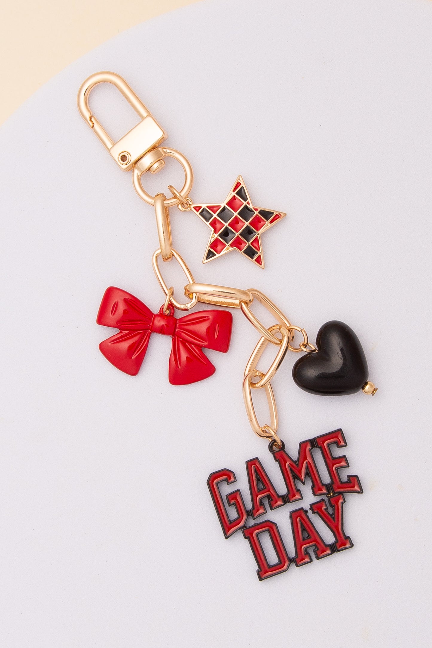Zoey “Game Day” Bag Charm Keychain