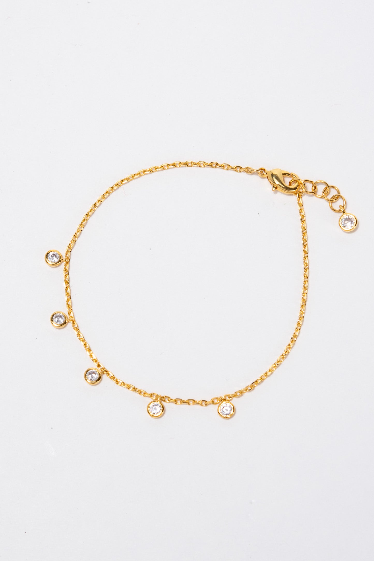 Chloe CZ Disc Charm Bracelet