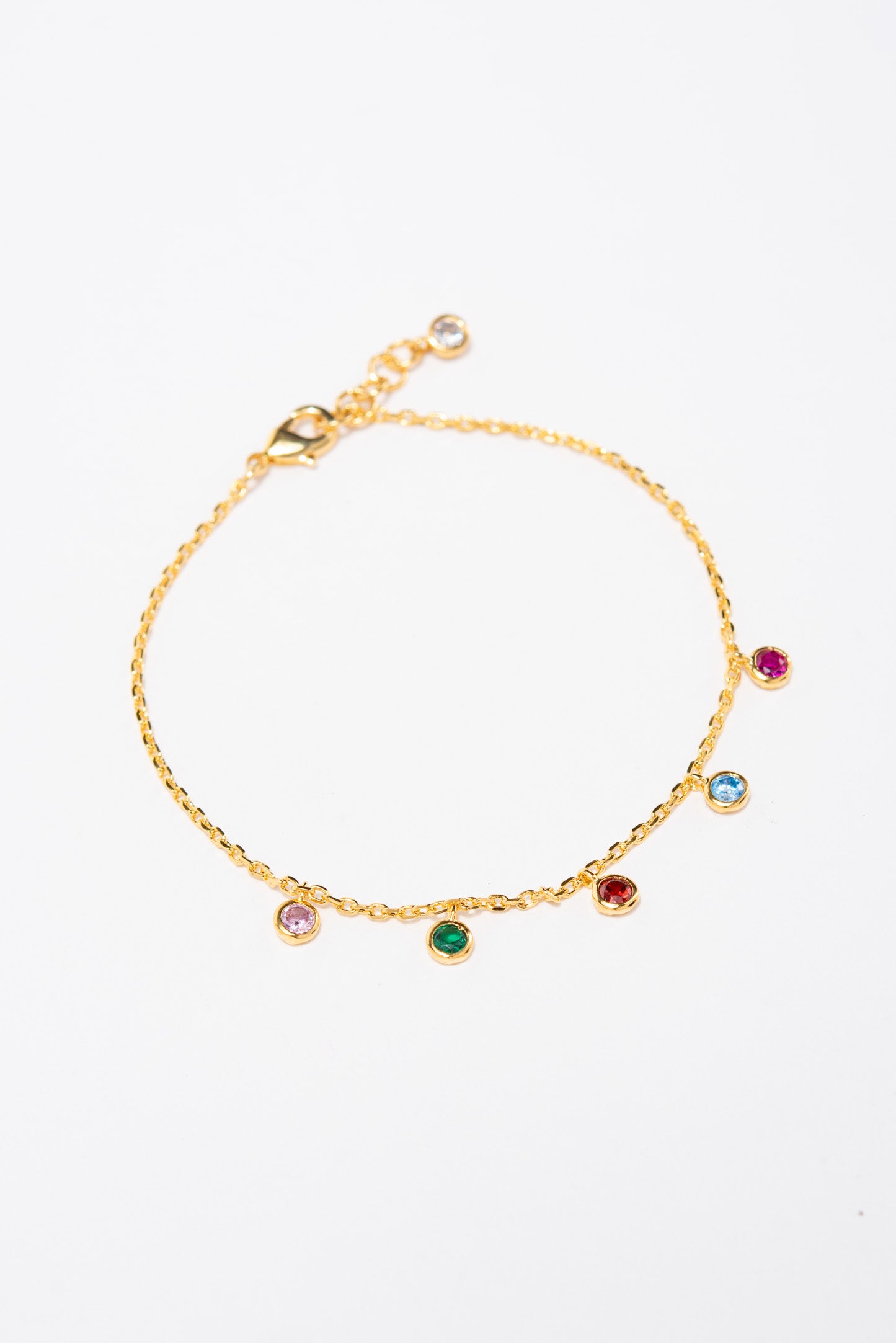 Chloe CZ Disc Charm Bracelet