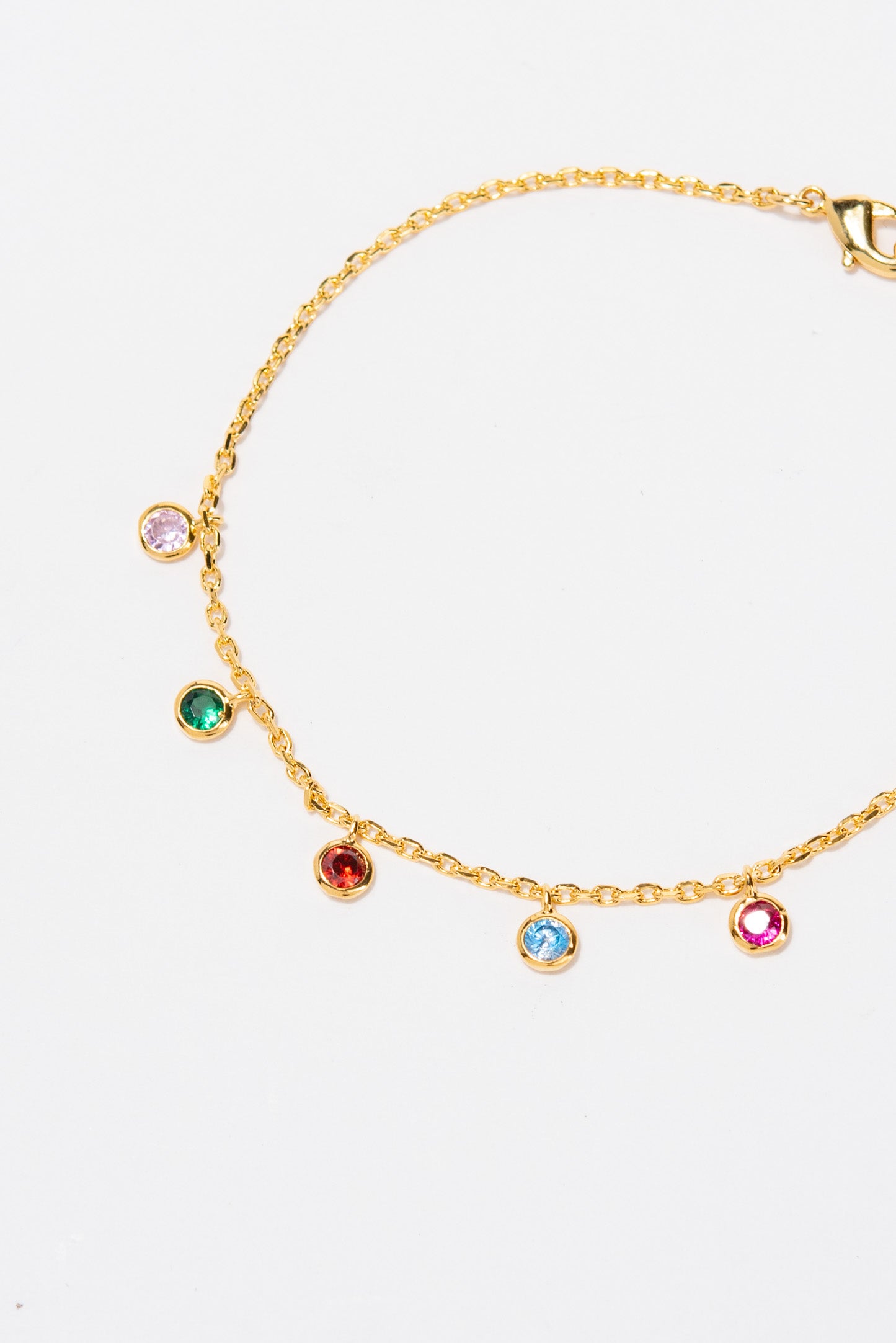 Chloe CZ Disc Charm Bracelet