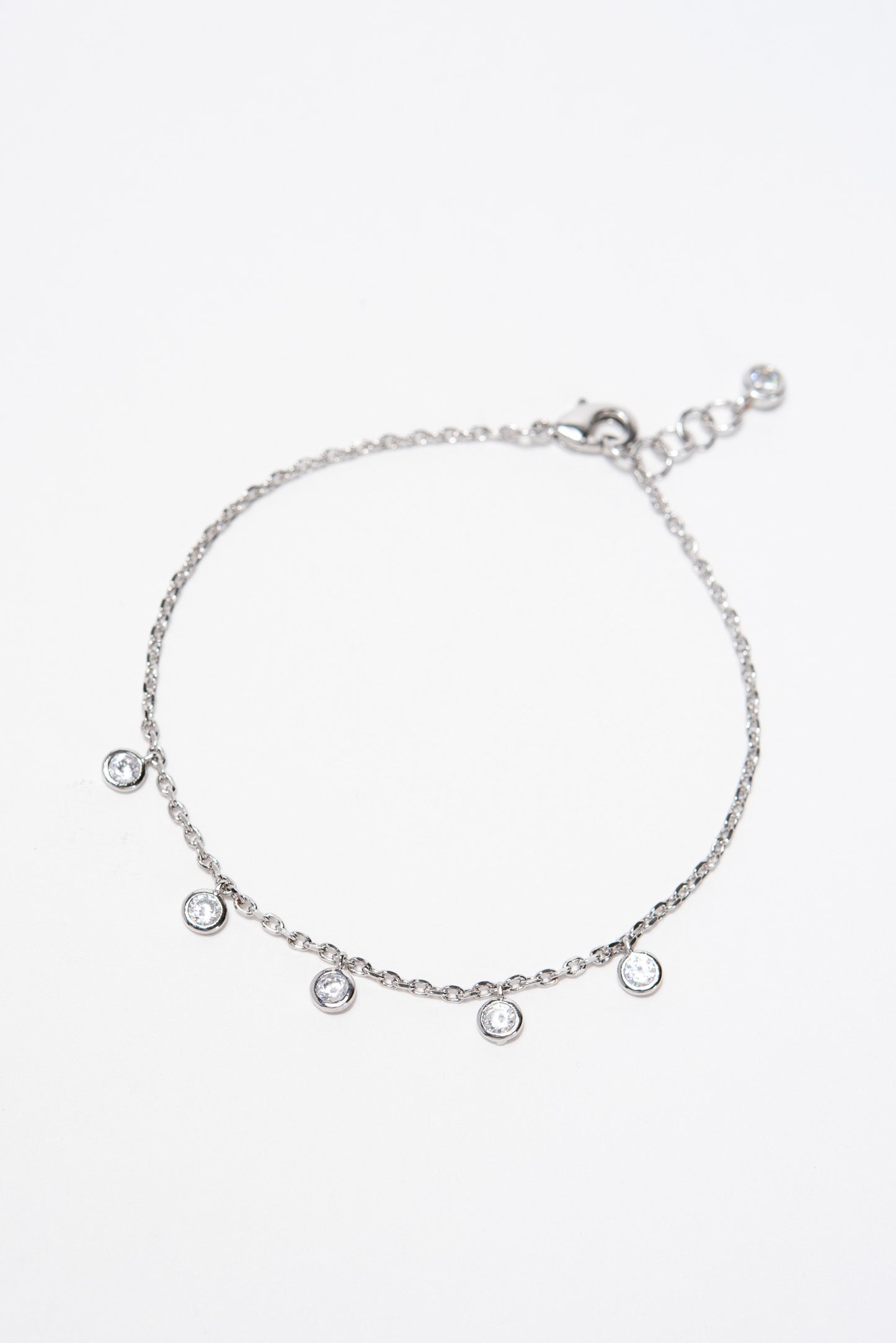 Chloe CZ Disc Charm Bracelet