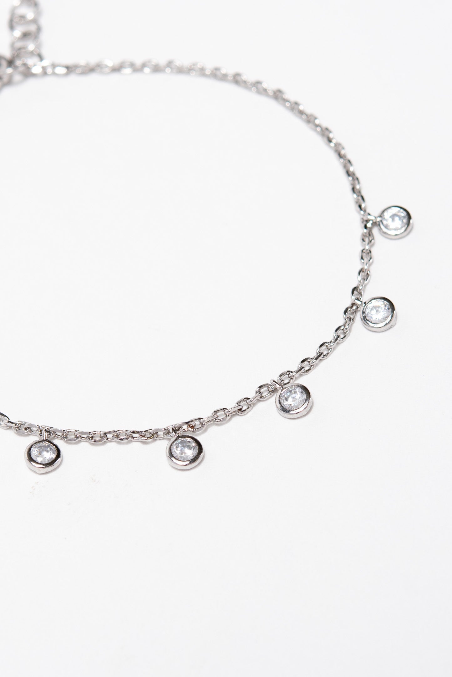 Chloe CZ Disc Charm Bracelet