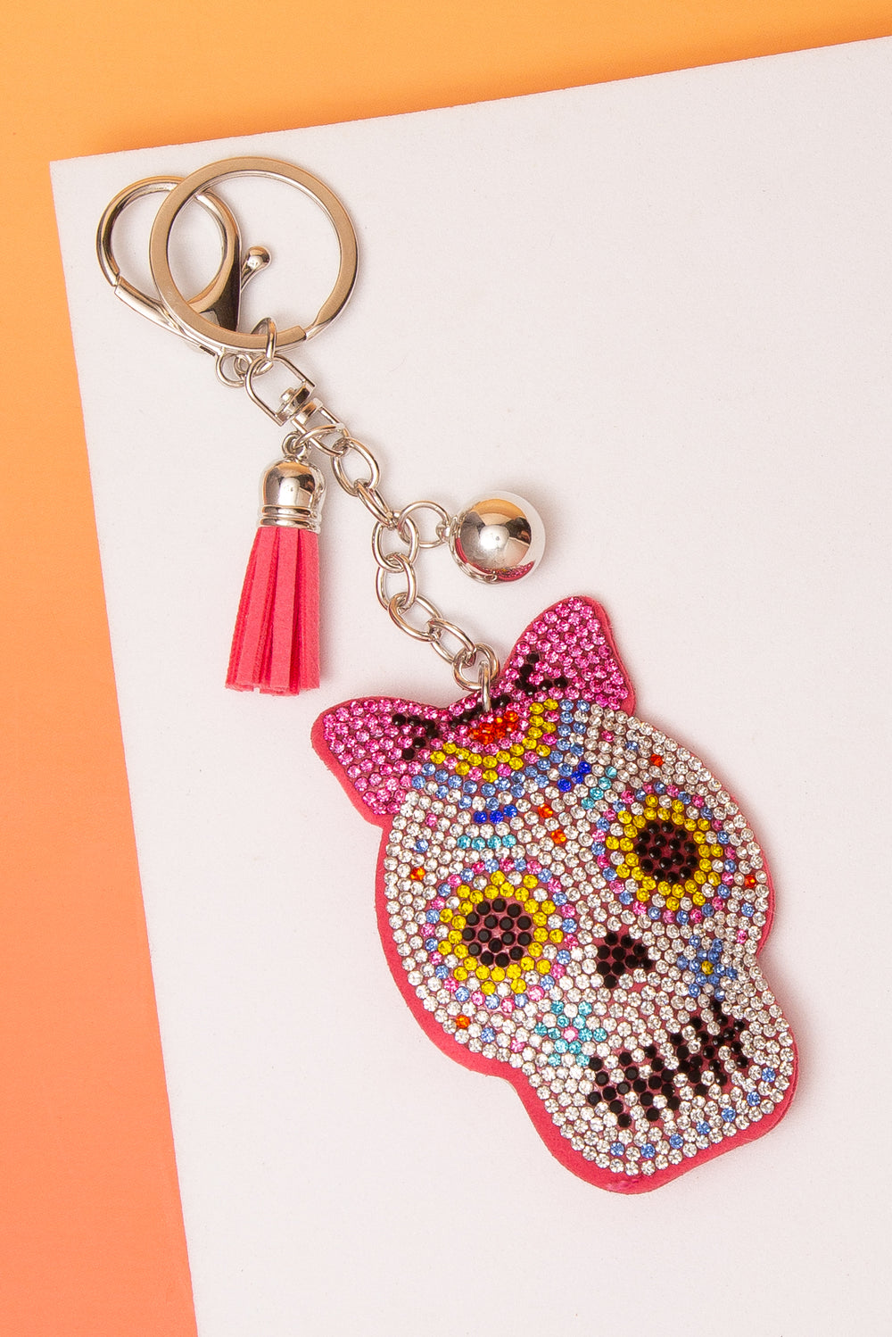 Laura Halloween Sugar Skull Keychain