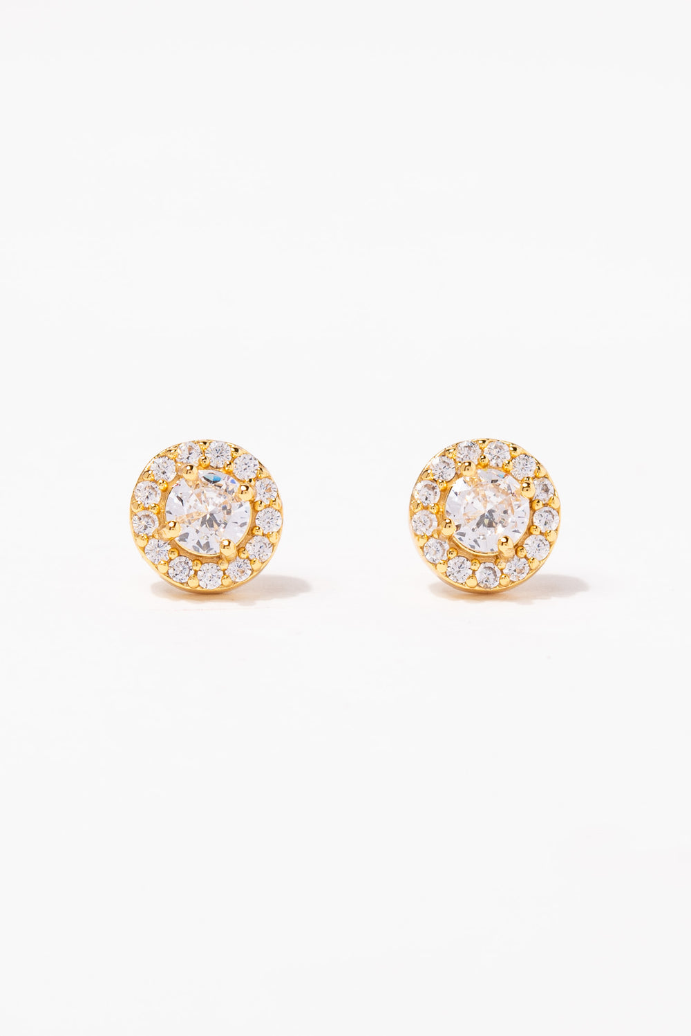 Julia CZ Stud Earrings | Gold