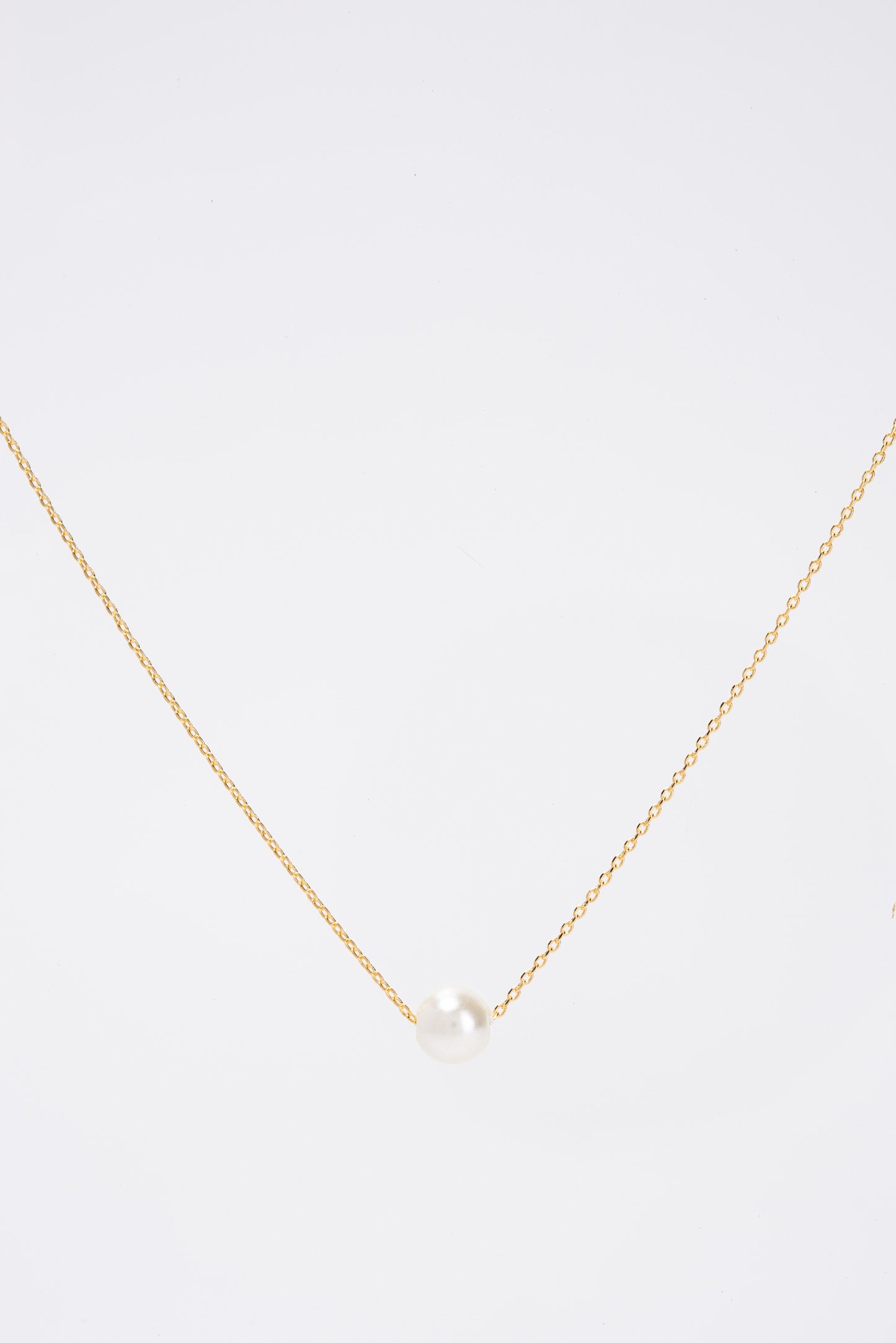 Annie Floating Pearl Pendant Necklace