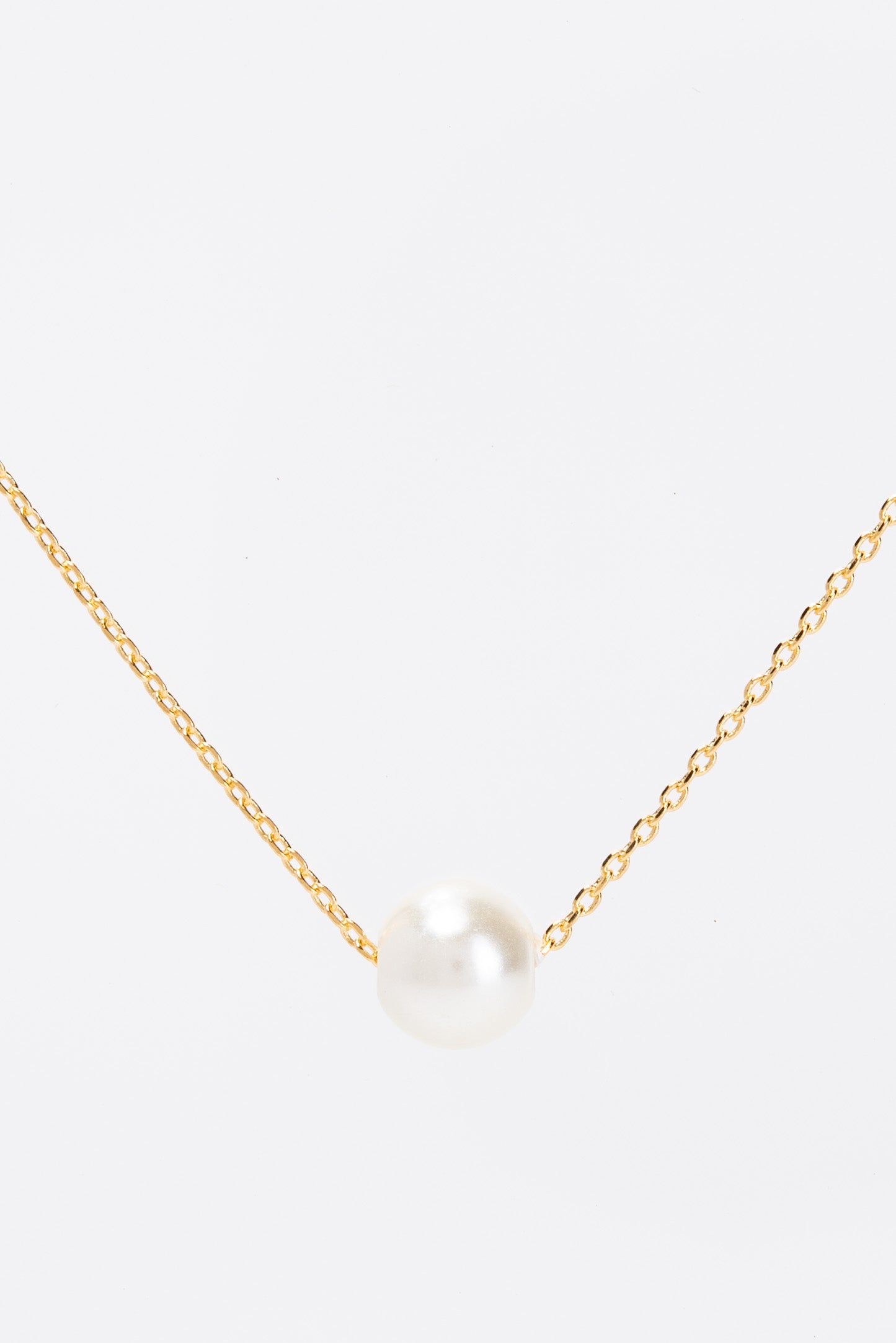 Annie Floating Pearl Pendant Necklace