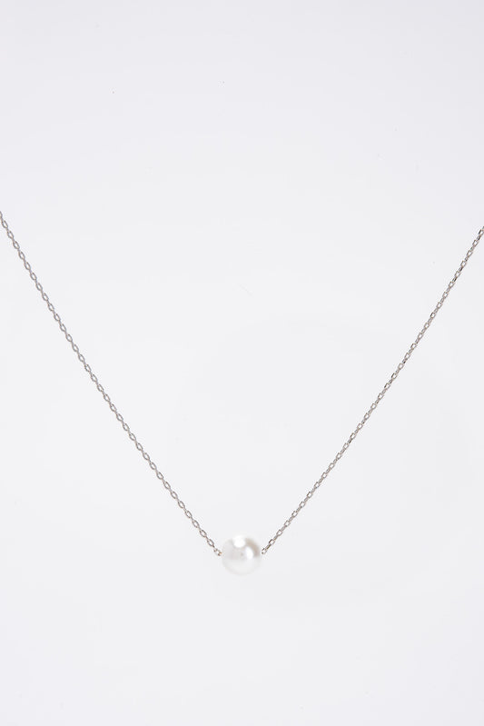 Annie Floating Pearl Pendant Necklace