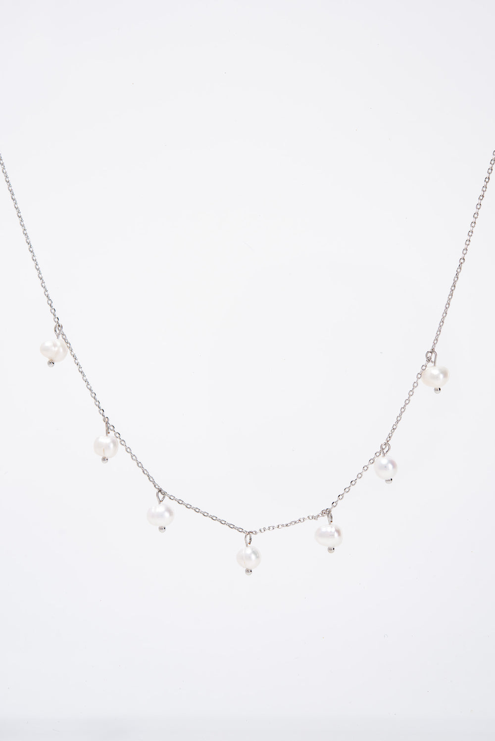 Abigail Pearl Station Chain Necklace