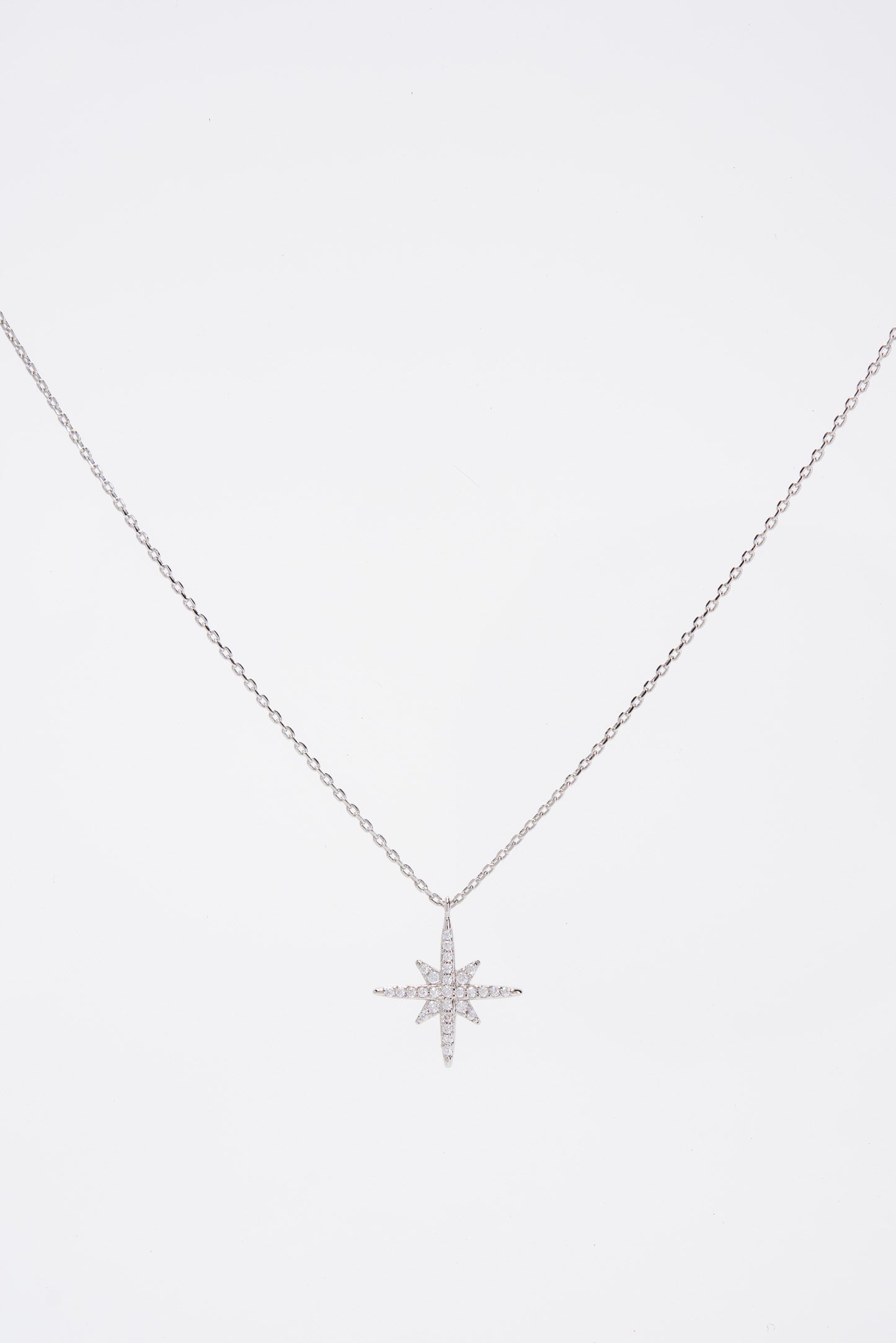 Isla Plated CZ Star Pendant Necklace