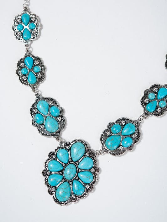 Aurea Western Pendant Necklace | Turquoise