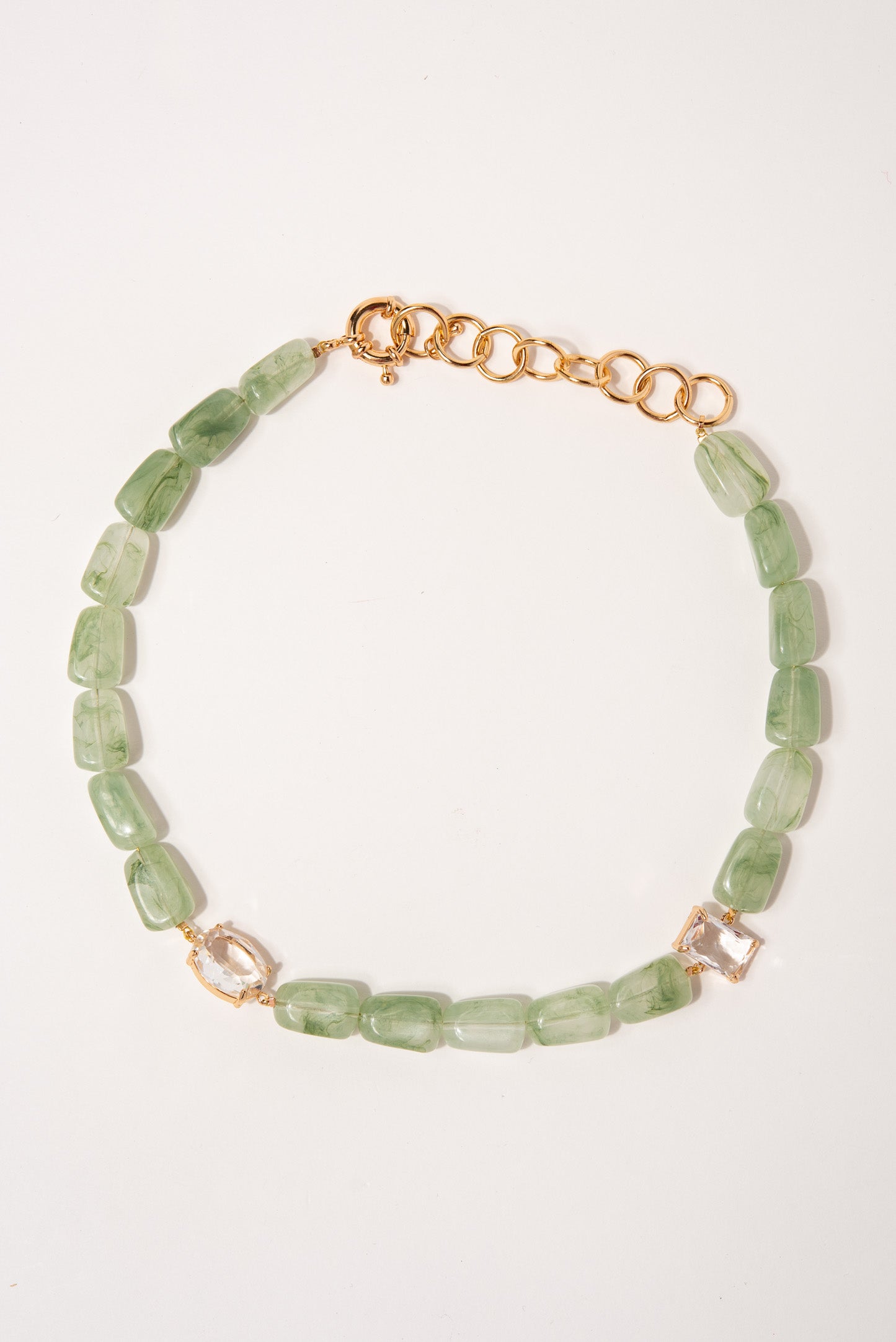 Naomi Organic Bead & Glass Necklace