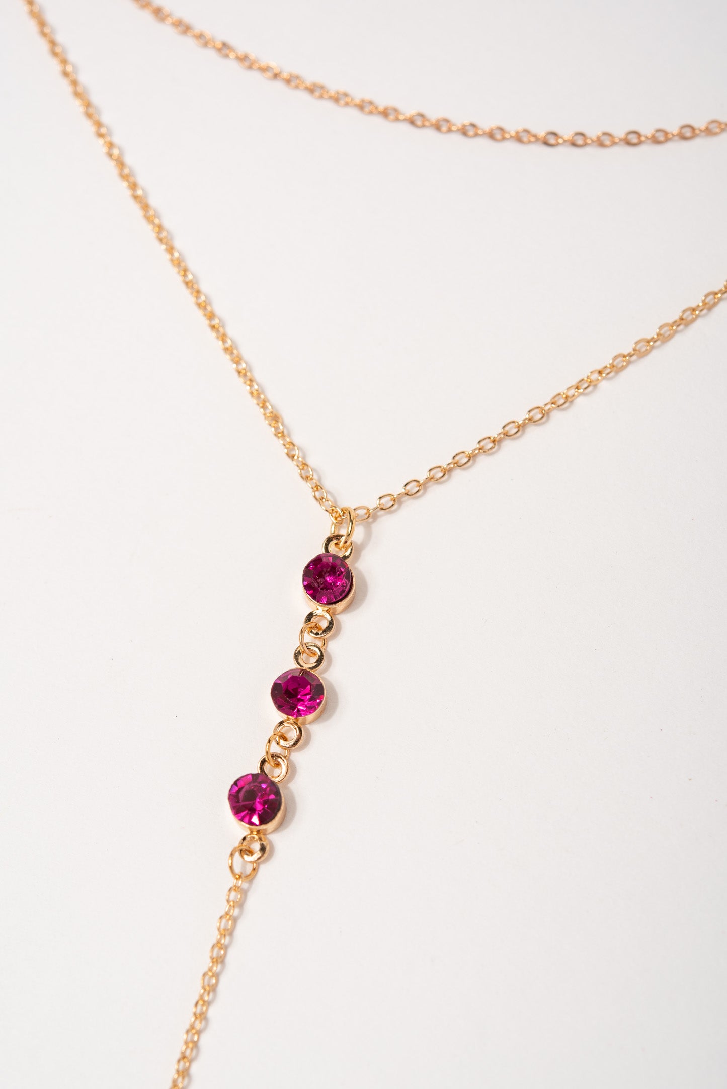 Ivy Lariat Chain Necklace Set