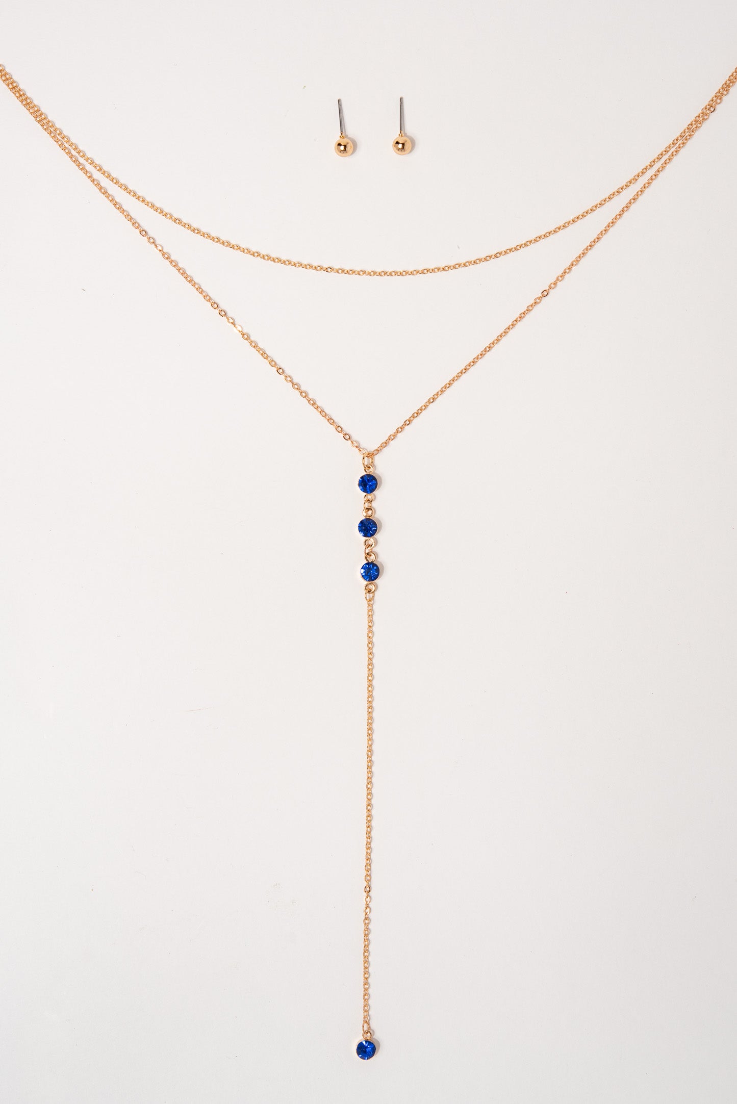 Ivy Lariat Chain Necklace Set