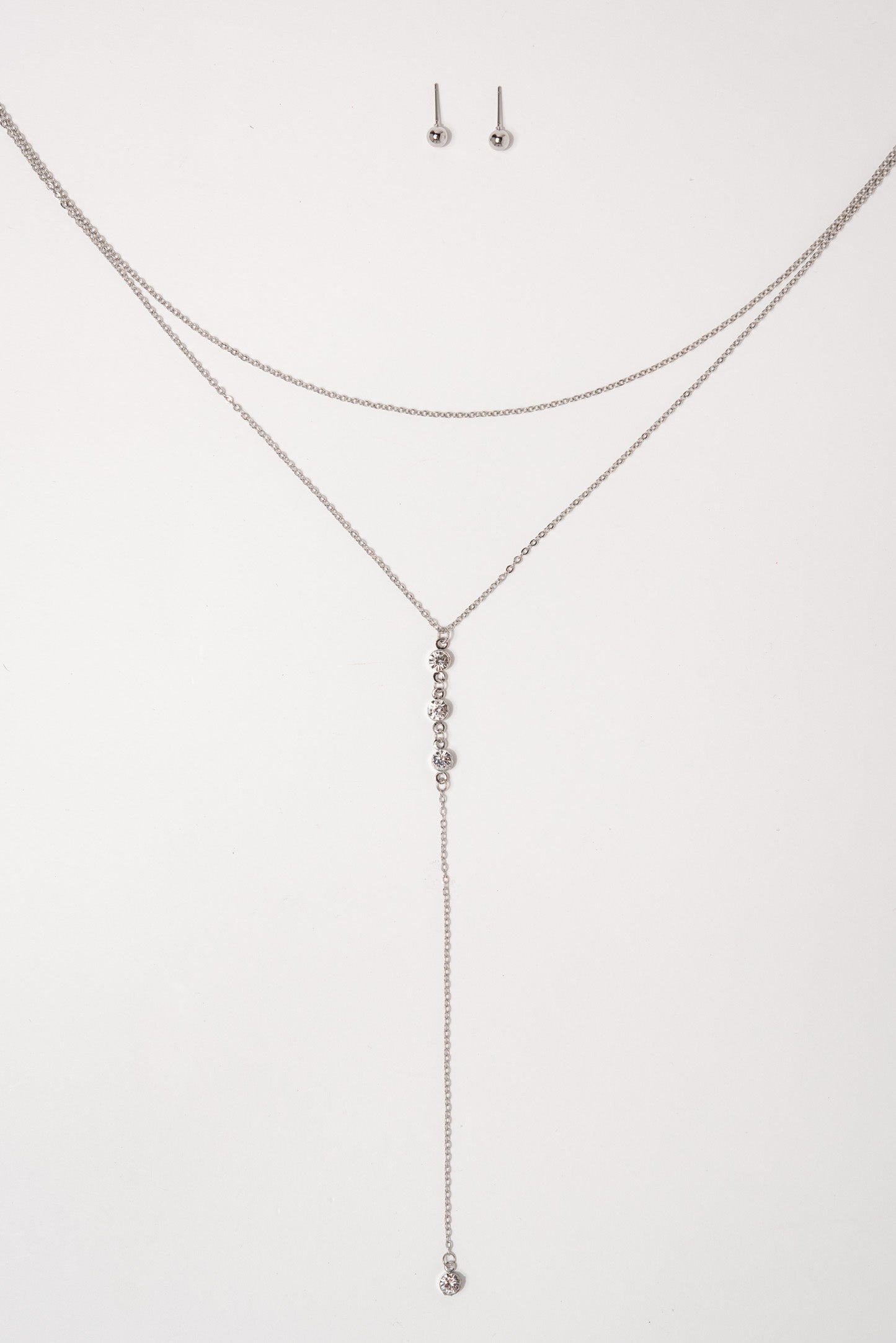 Ivy Lariat Chain Necklace Set