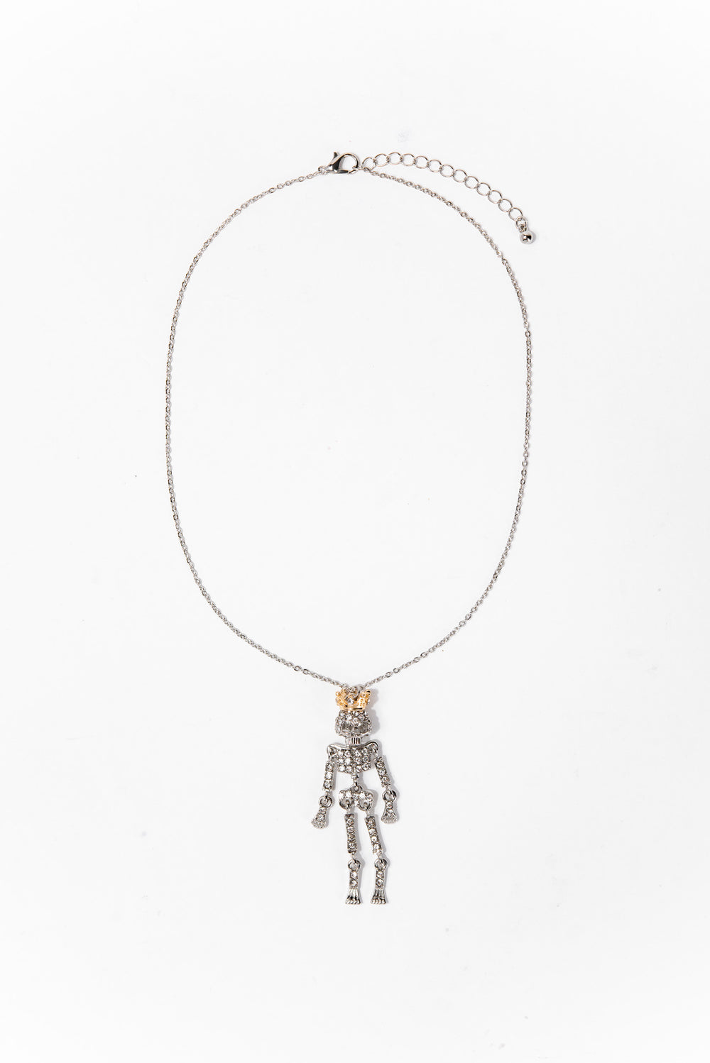 Alice Skeleton Halloween Necklace