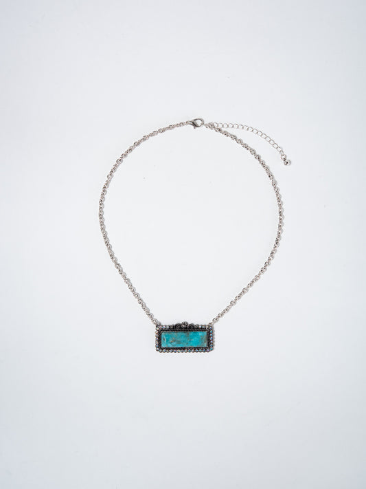 Gabrielle Western Hand Craft Stone Necklace | Turquoise