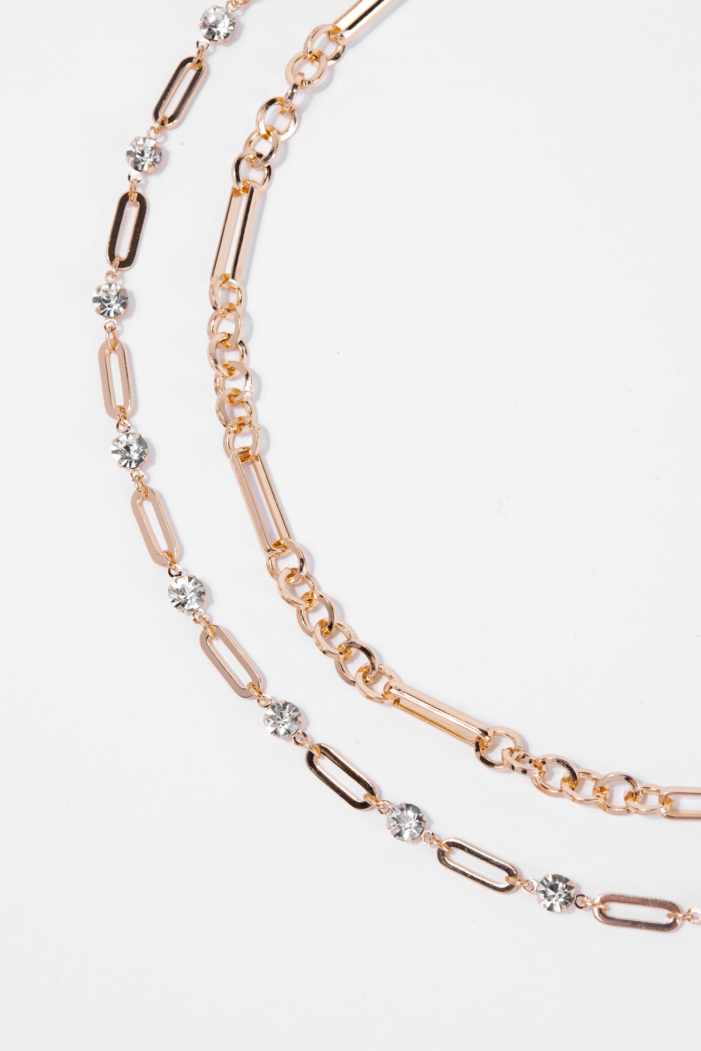 Dakota Metal Link Chain Pearl Necklace