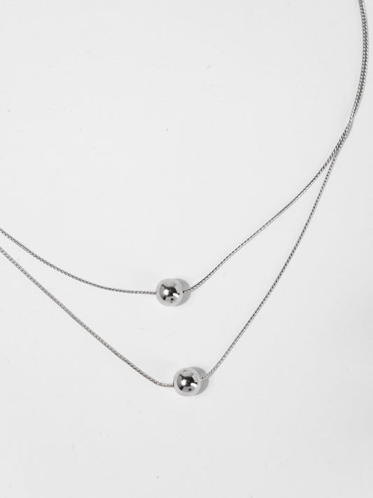 Olivia 2 Layer Ball Necklace Chain