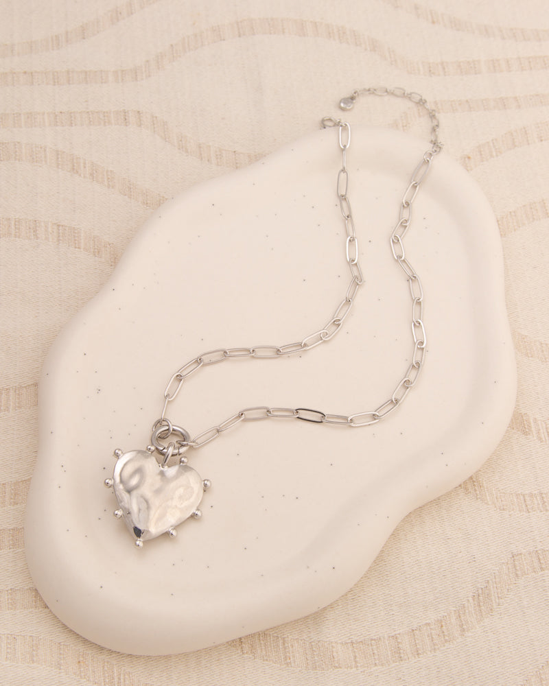 Mia Spiked Heart Pendant Necklace