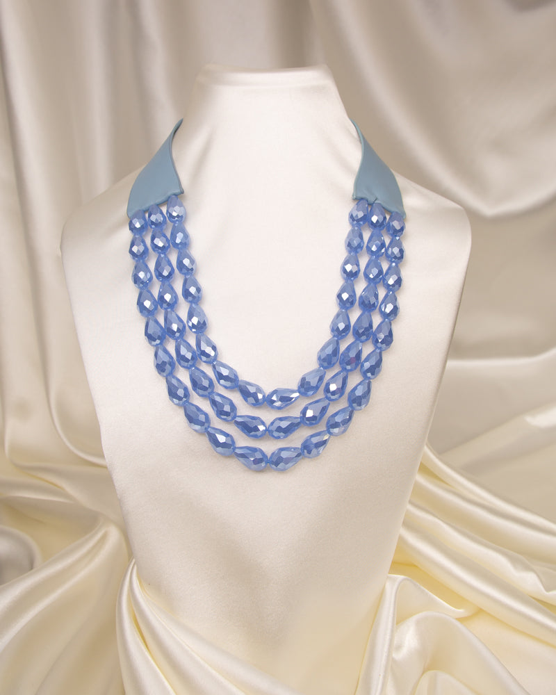 Lauren Three-Strand Faceted Bead Necklace
