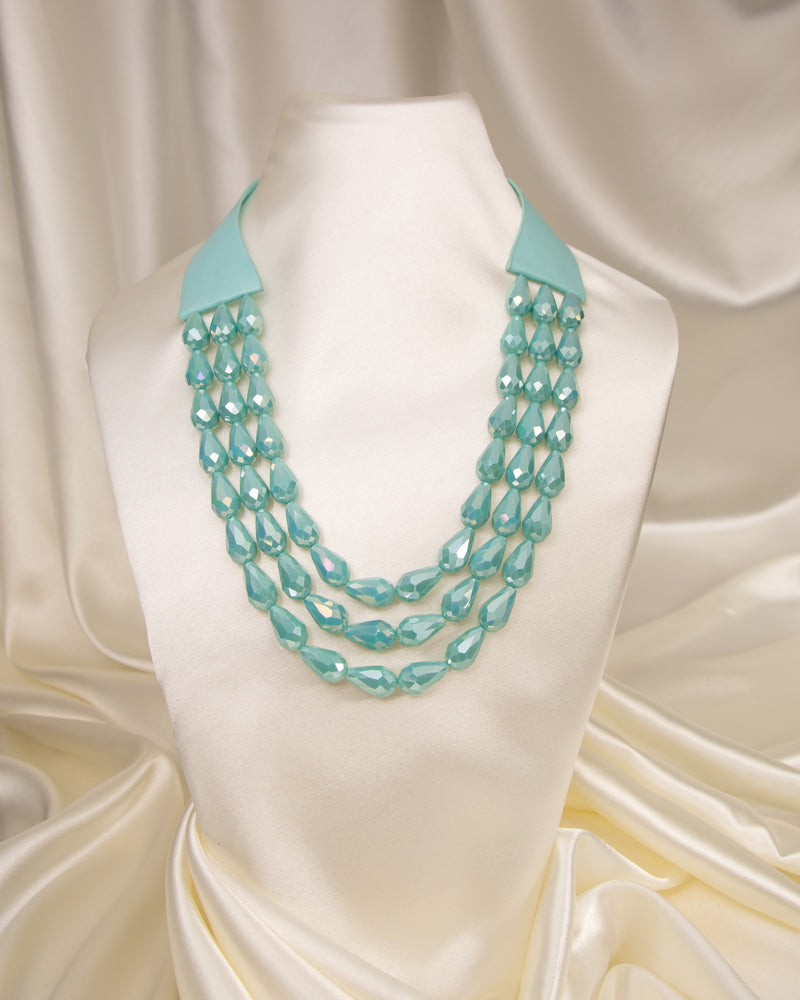 Lauren Three-Strand Faceted Bead Necklace