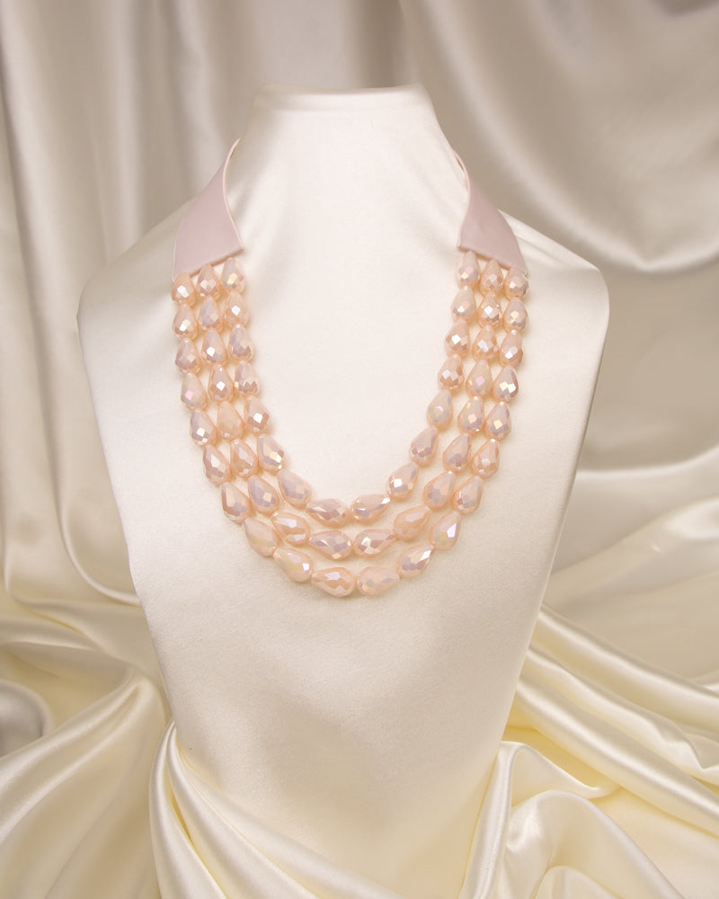 Lauren Three-Strand Faceted Bead Necklace