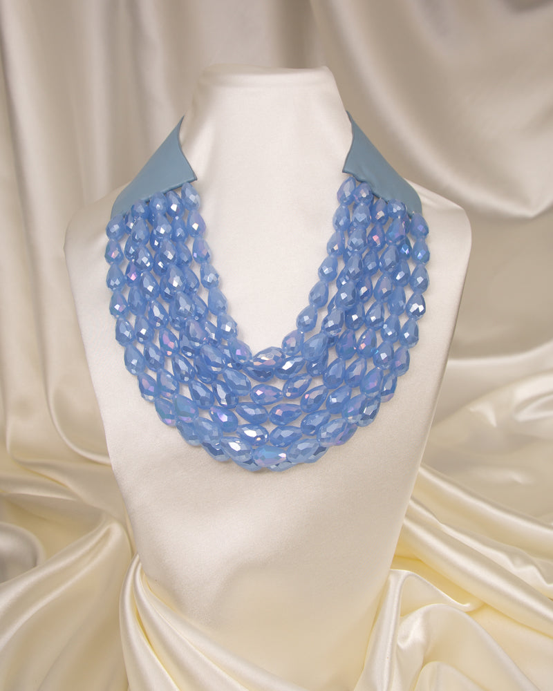 Charlette Seven-Strand Faceted Bead Necklace