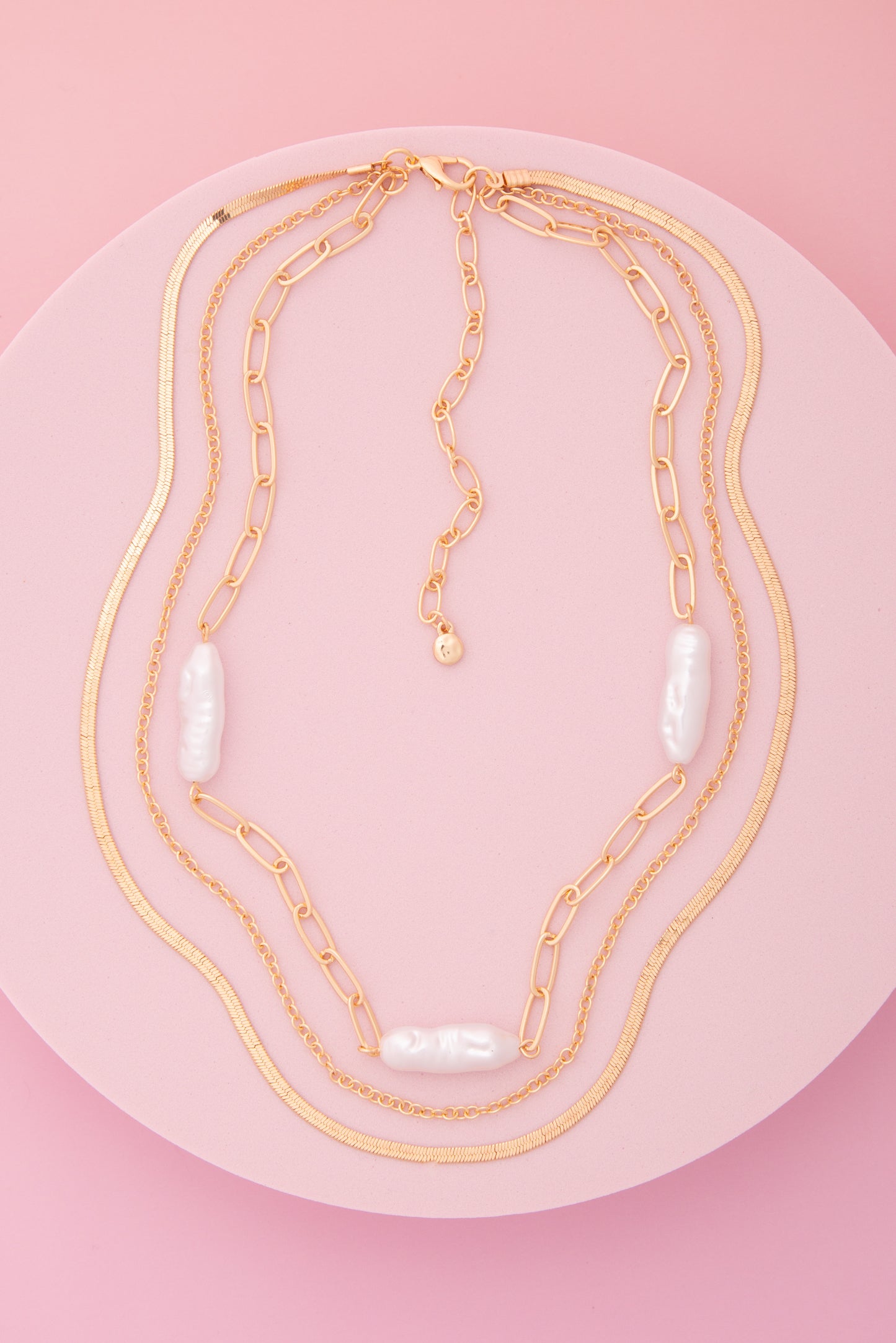 Megan Multi-Strand Baroque Pearl Necklace