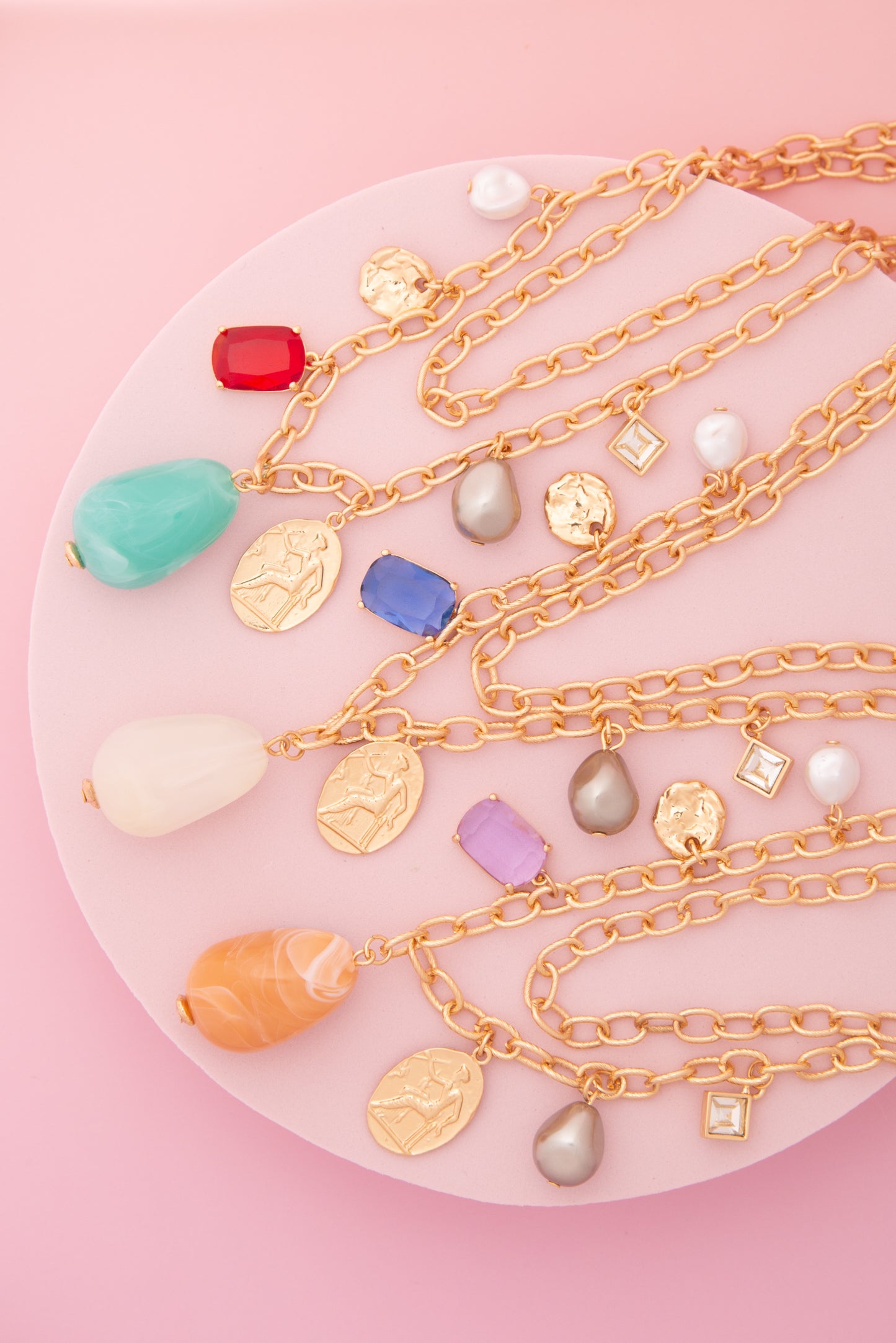Joyce Mystic Dreams Multi-Strand Charm Necklace