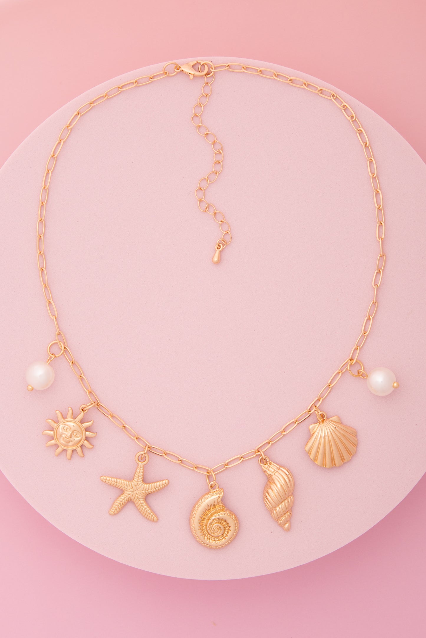 Charlette Sea Life Theme Charm Necklace
