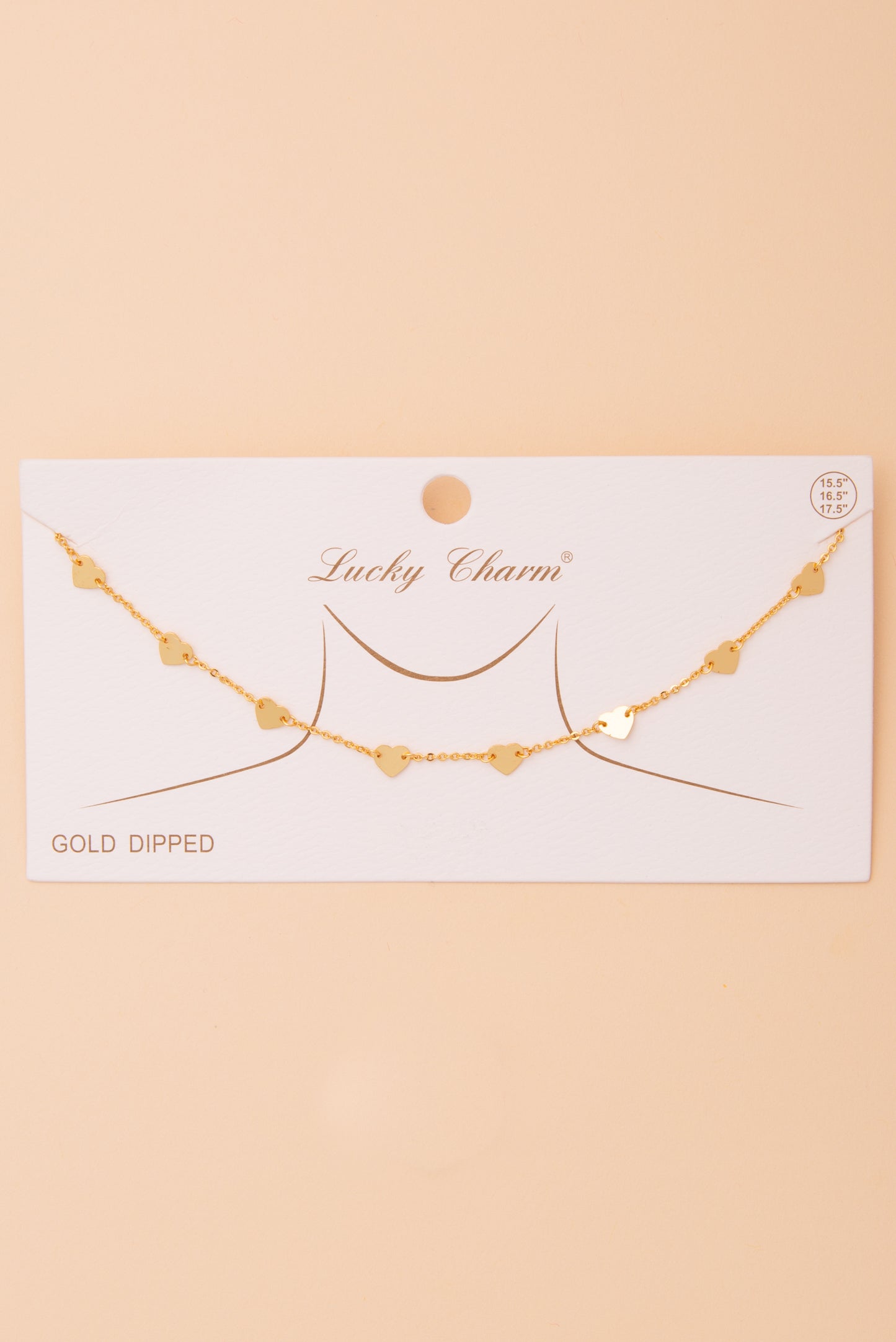 Molly Polished Heart Chain Necklace