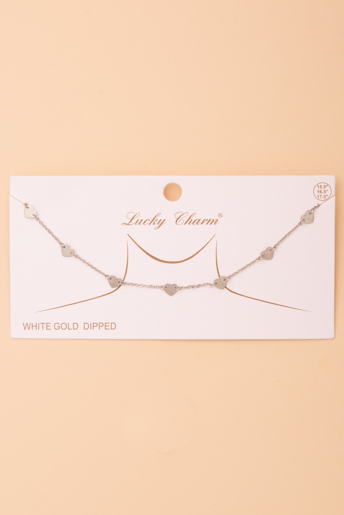 Molly Polished Heart Chain Necklace