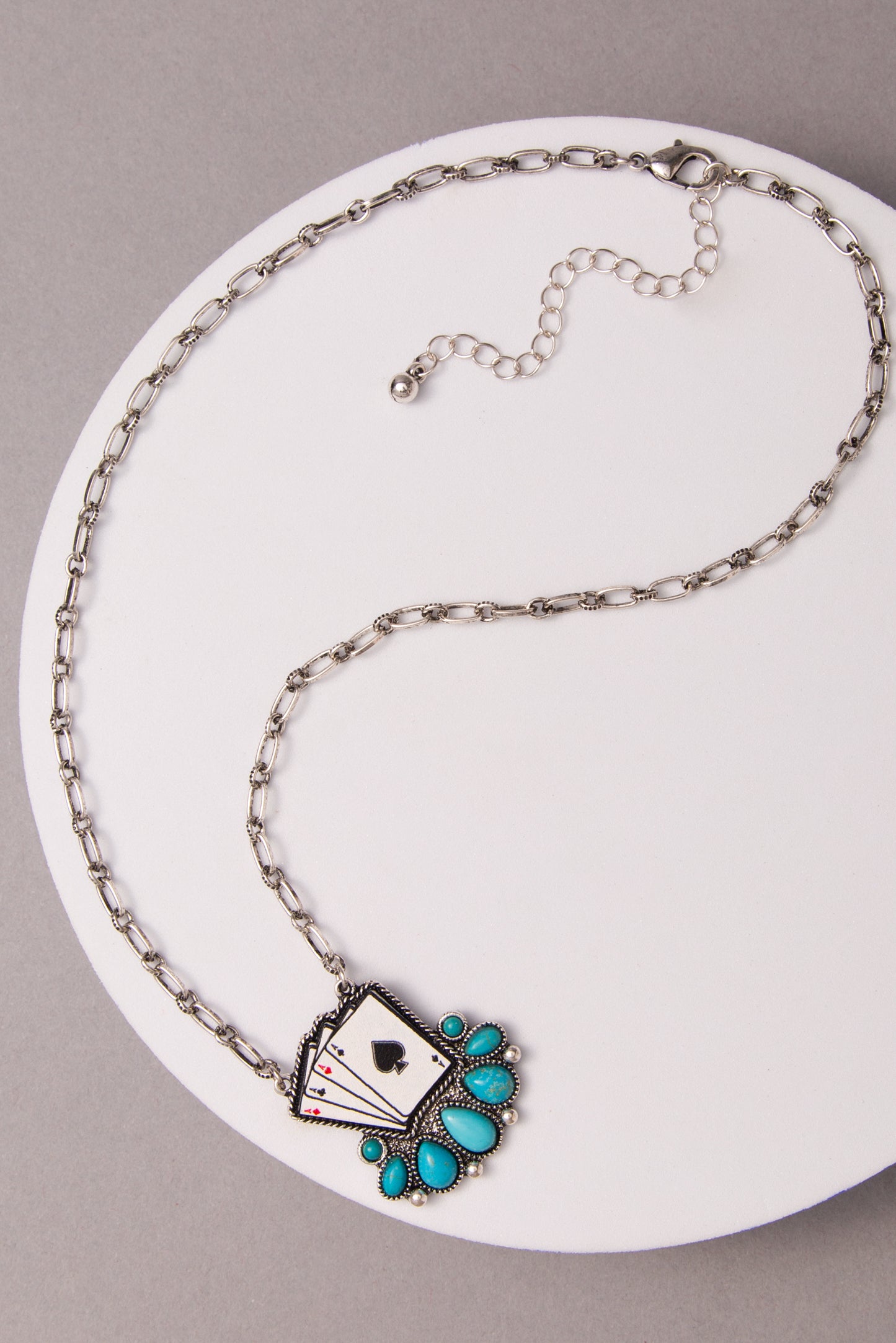 Elle Western Ace of Spades Pendant Necklace