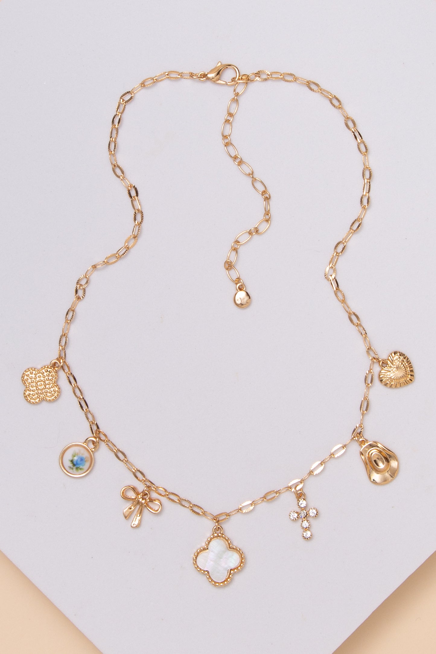 Penelope Multi Charm Trinket Necklace