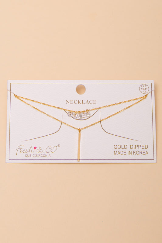 Evelyn Cubic Zirconia Necklace