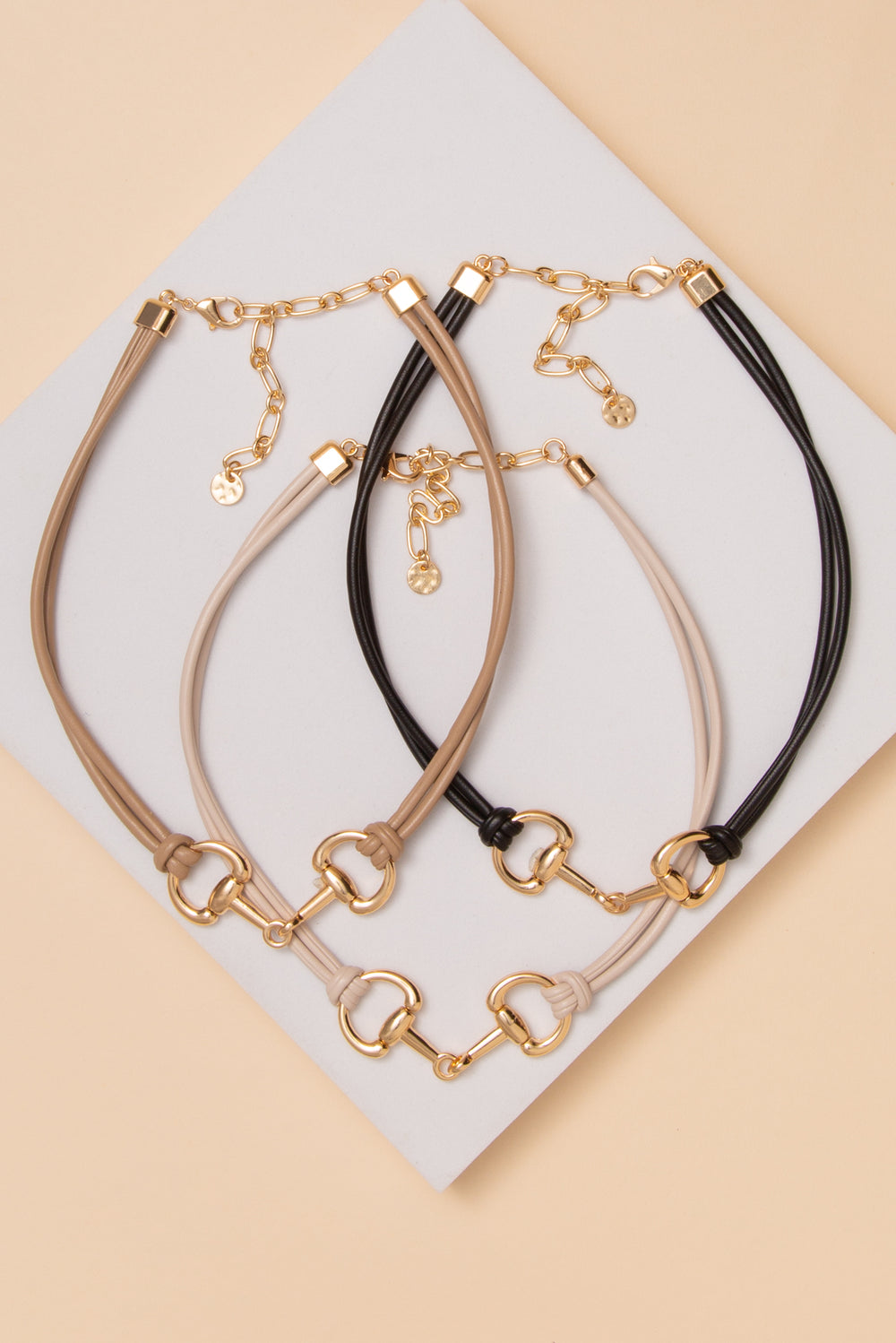 Alexandra 2 Strand Horse Bit Necklace