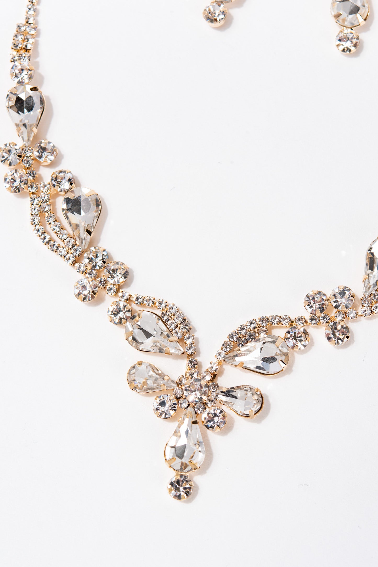 Autumn Elegant Rhinestone Statement Necklace Set