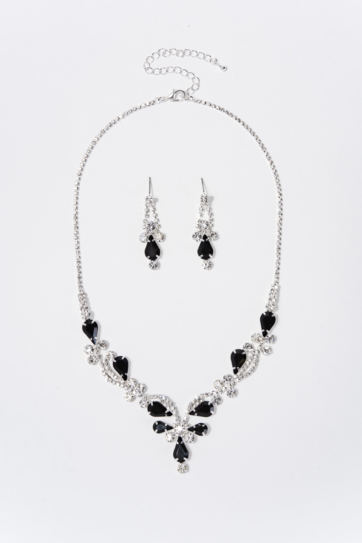 Autumn Elegant Rhinestone Statement Necklace Set