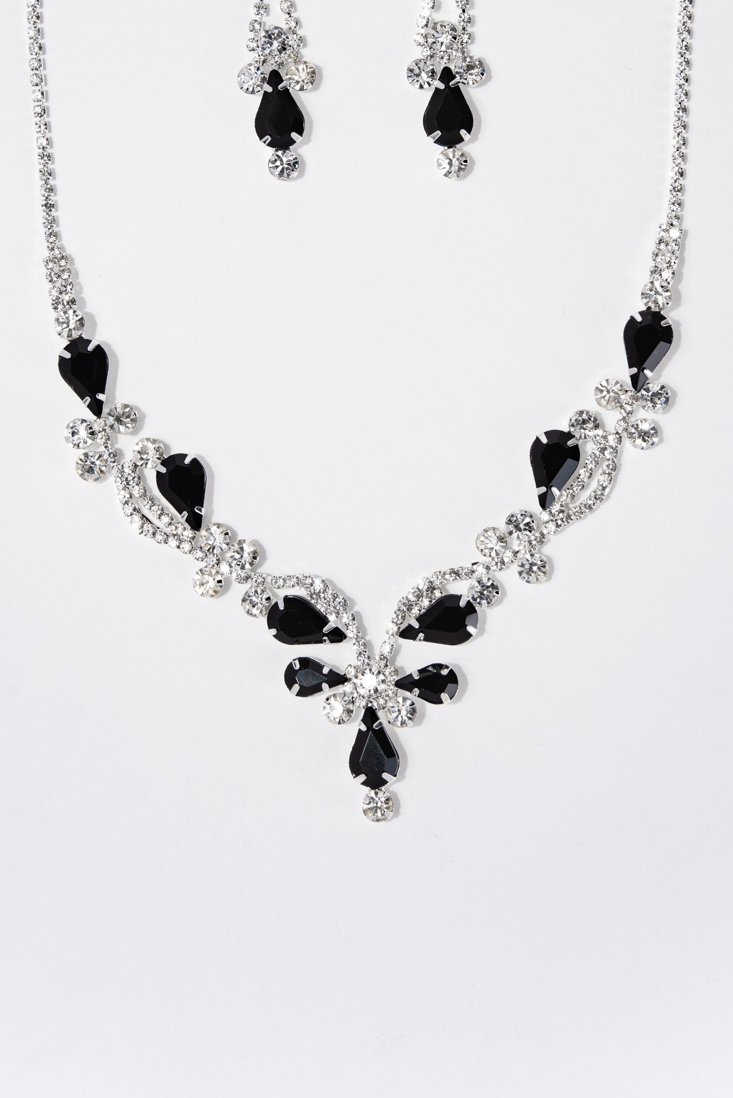 Autumn Elegant Rhinestone Statement Necklace Set